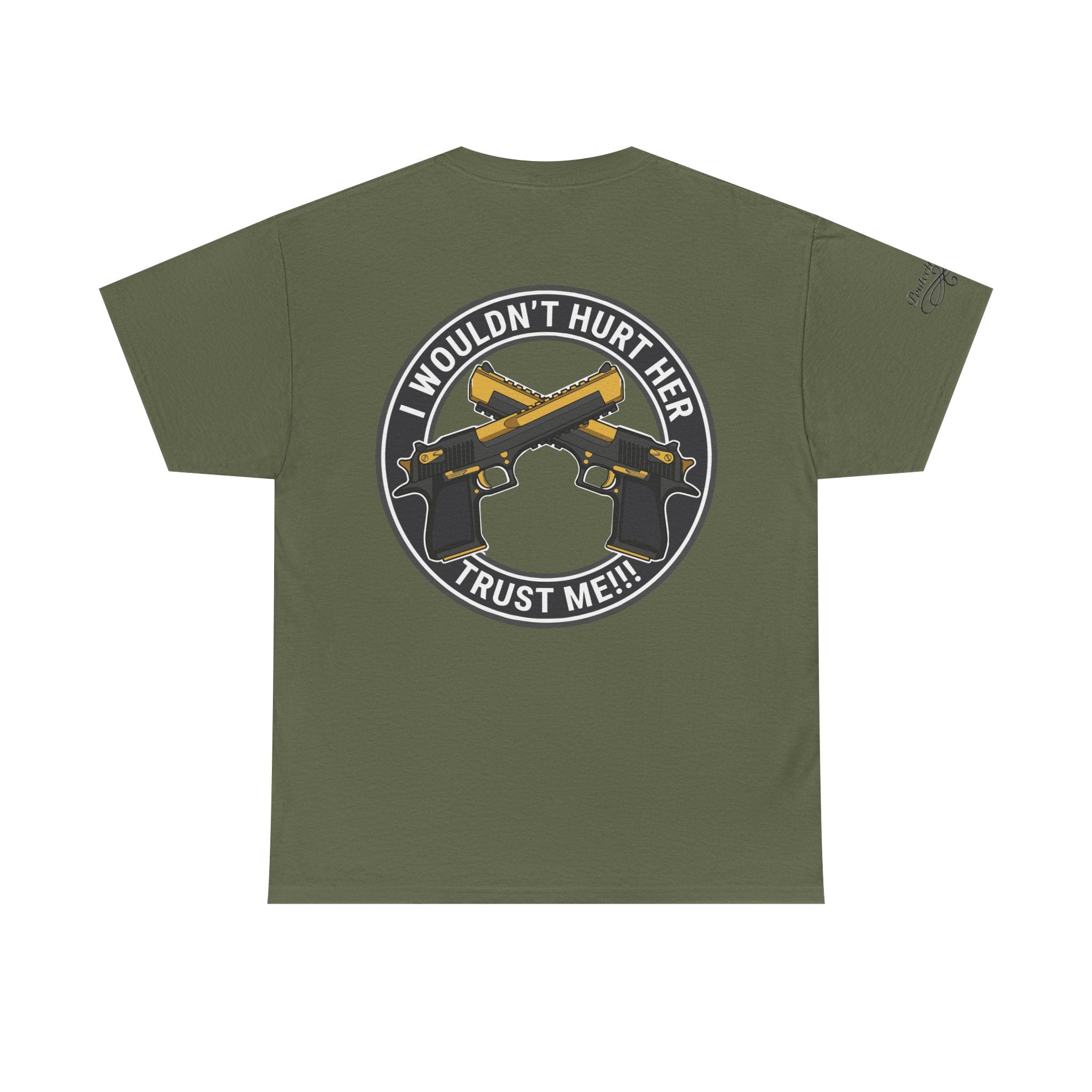 Protective Dad Pistols T-Shirt | Here’s Your Warning