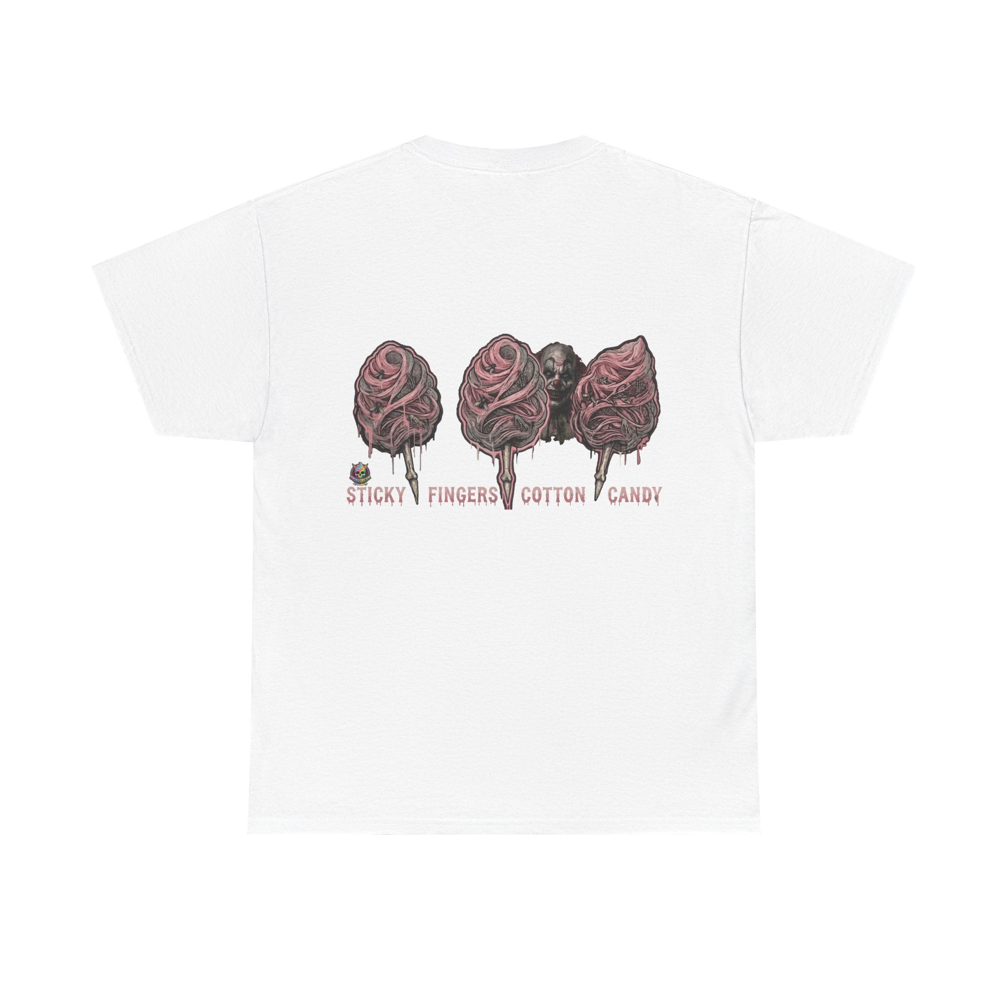 Cotton Candy Skullcream T Shirt — 'Sticky Fingers' Graphic T-Shirt