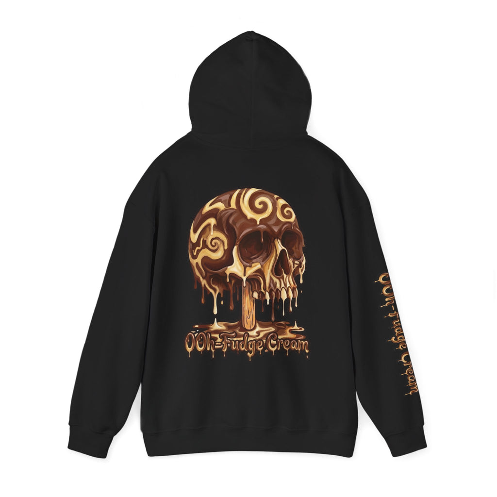 Skullcream-Ooh-Fudge Cream Hoodie | Dripping Skull Graphic