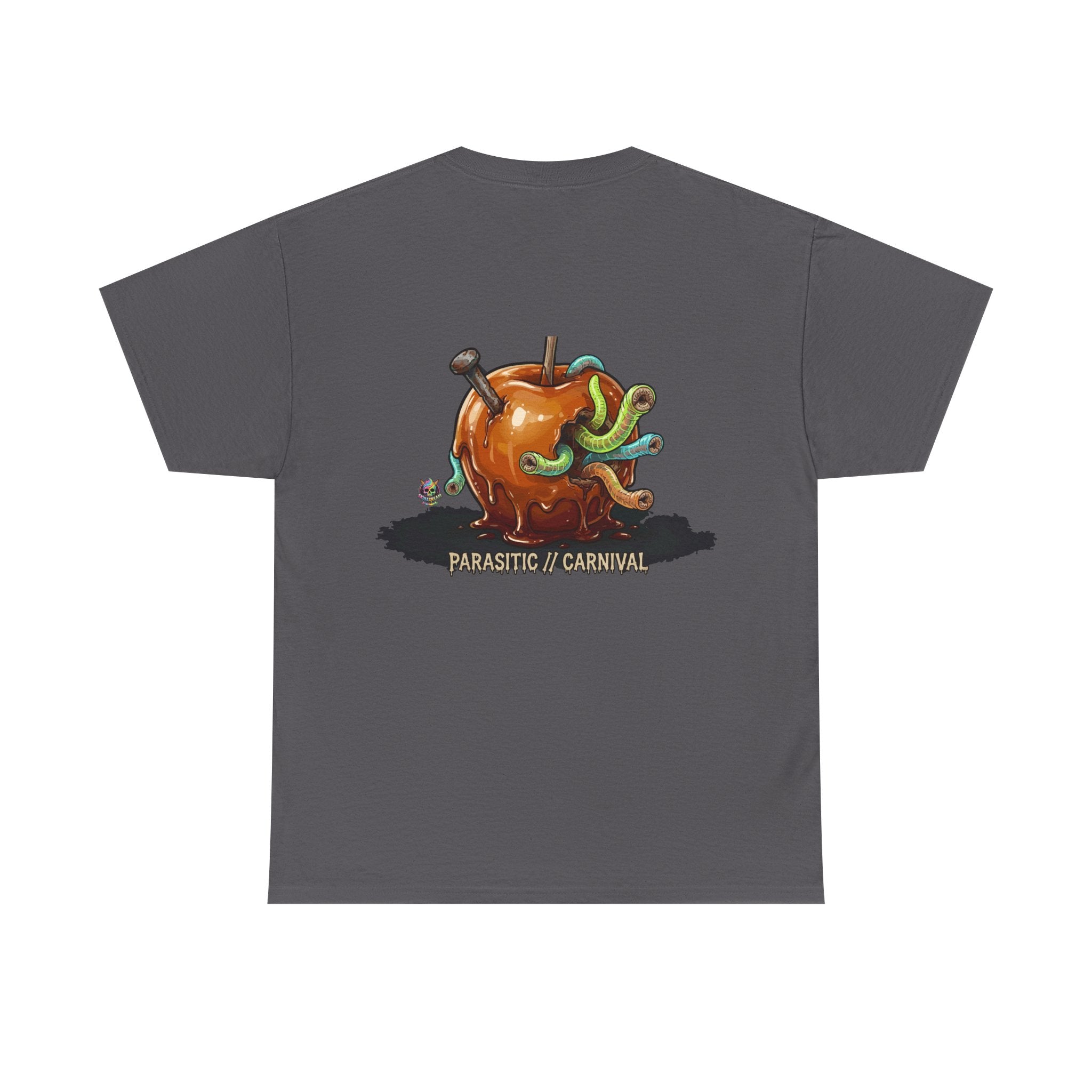 Skullcream Carnival Caramel Apple - Spooky Candy Apple Graphic T-Shirt