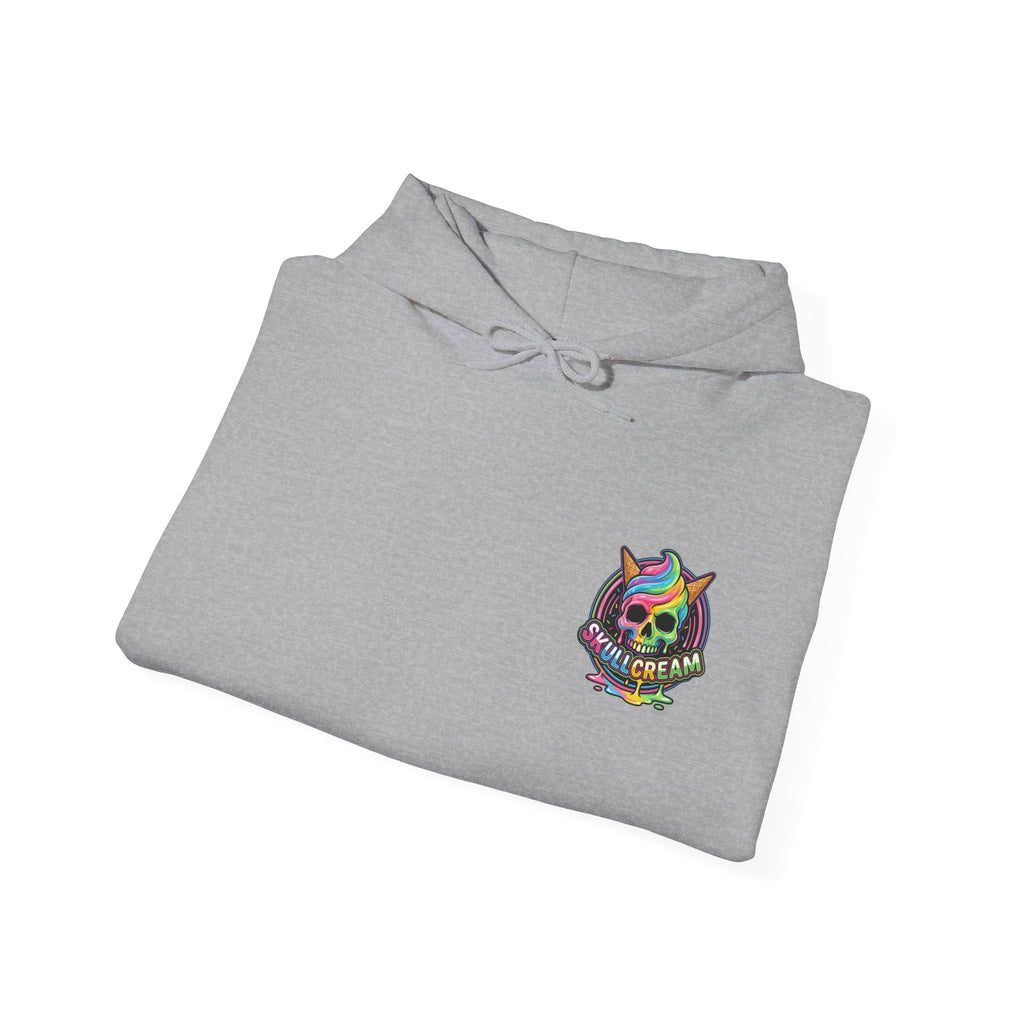 Skullcream-Ooh-Fudge Cream Hoodie | Dripping Skull Graphic