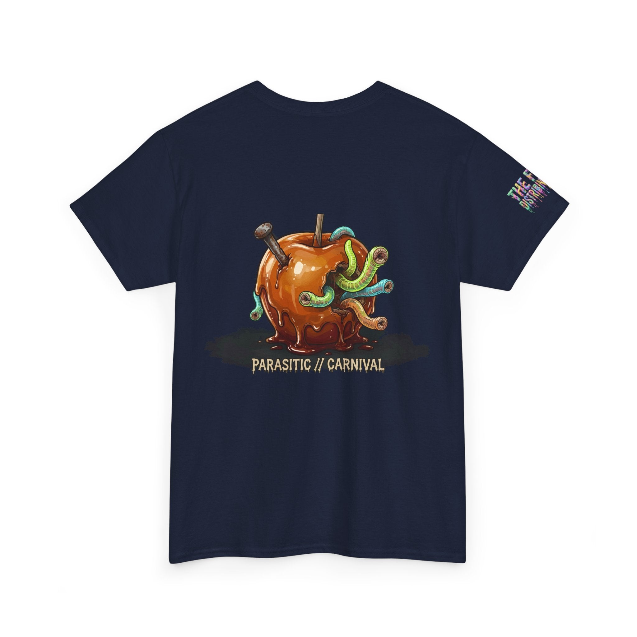 Skullcream Carnival Caramel Apple - Spooky Candy Apple Graphic T-Shirt