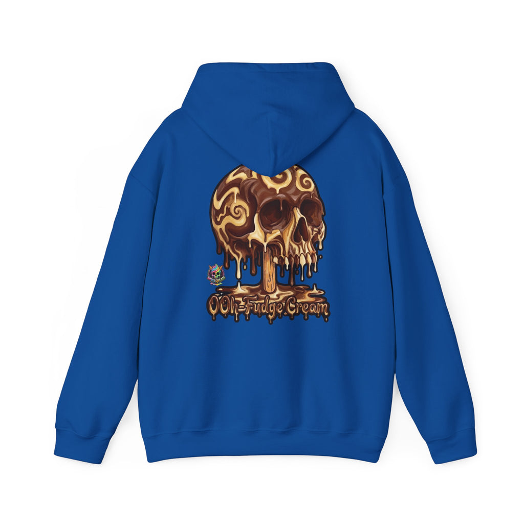 Skullcream-Ooh-Fudge Cream Hoodie | Dripping Skull Graphic
