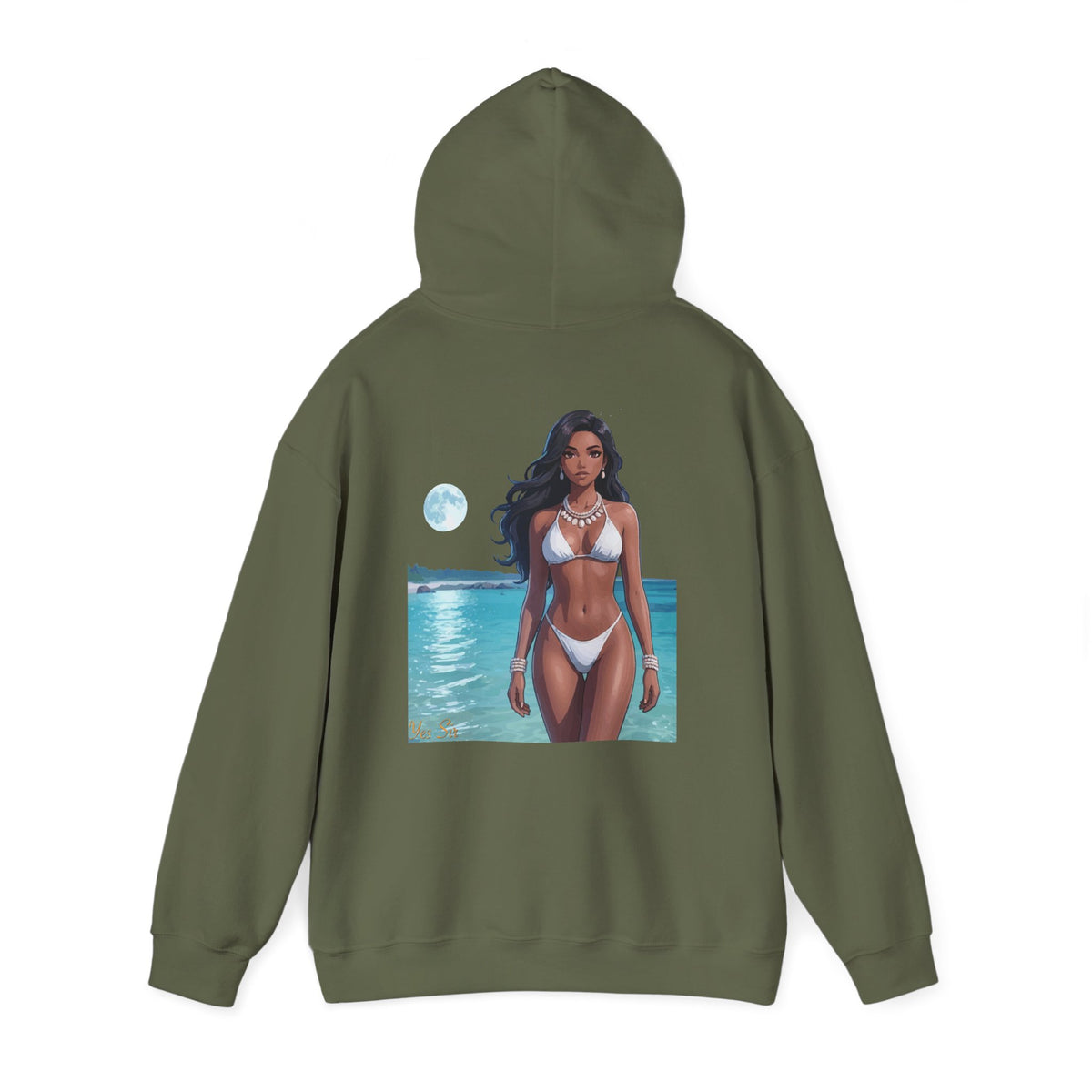 Under the Moon Light Yes Sir Hoodie | Parental Advisory  for the Bearded