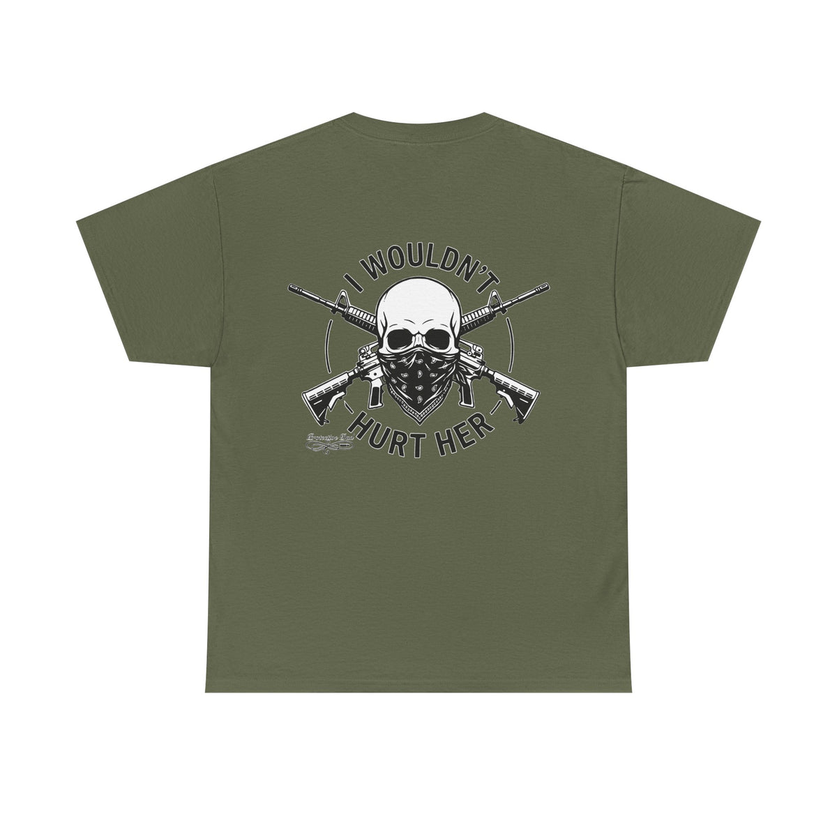 Protective Dad Assault Rifles T-Shirt | Here’s Your Warning