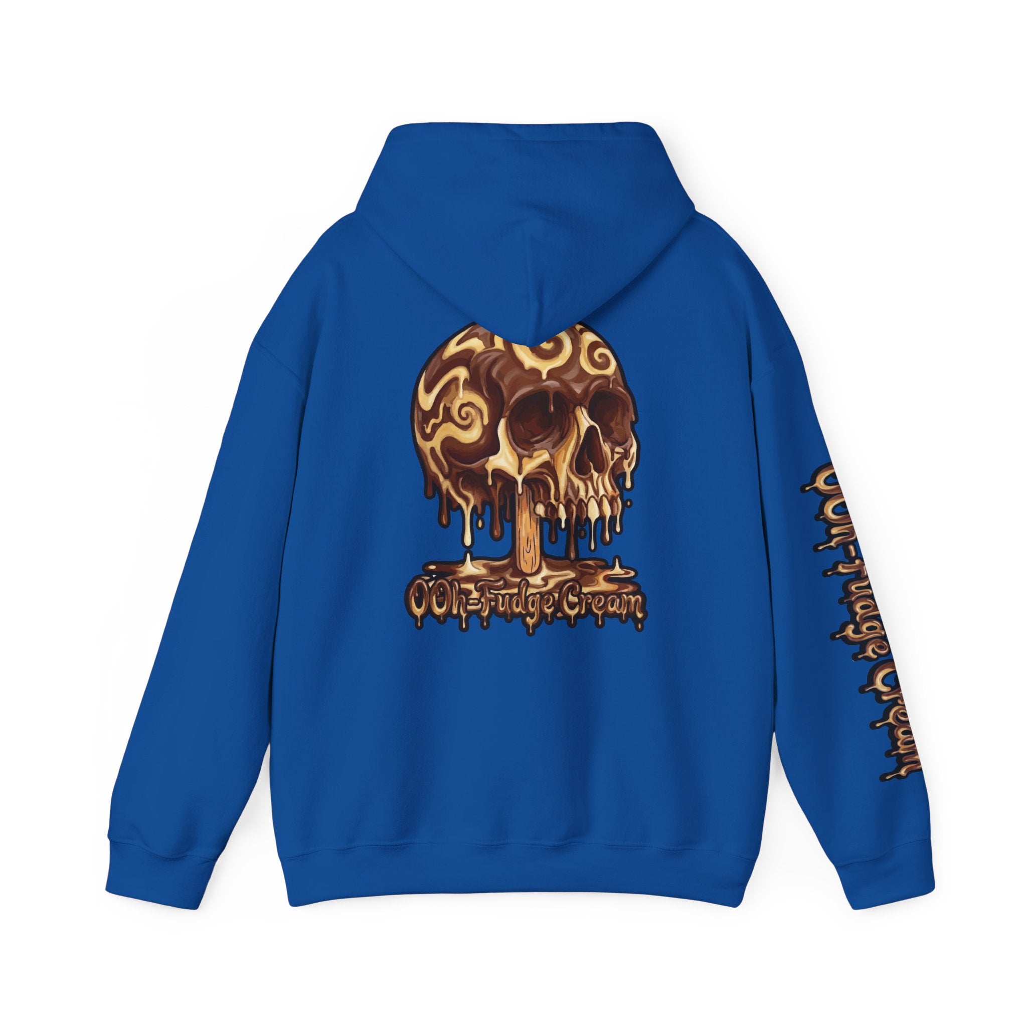 Skullcream-Ooh-Fudge Cream Hoodie | Dripping Skull Graphic