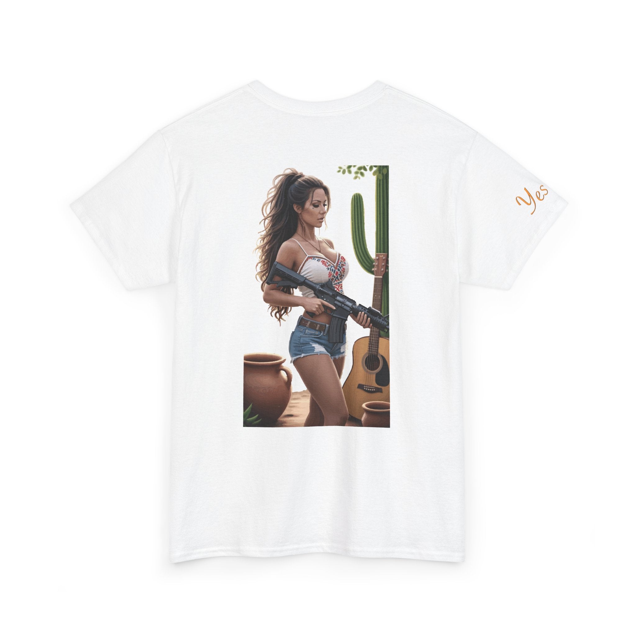 Nice Guitar-Yes Sir T-Shirt | Parental Advisory for the Bearded