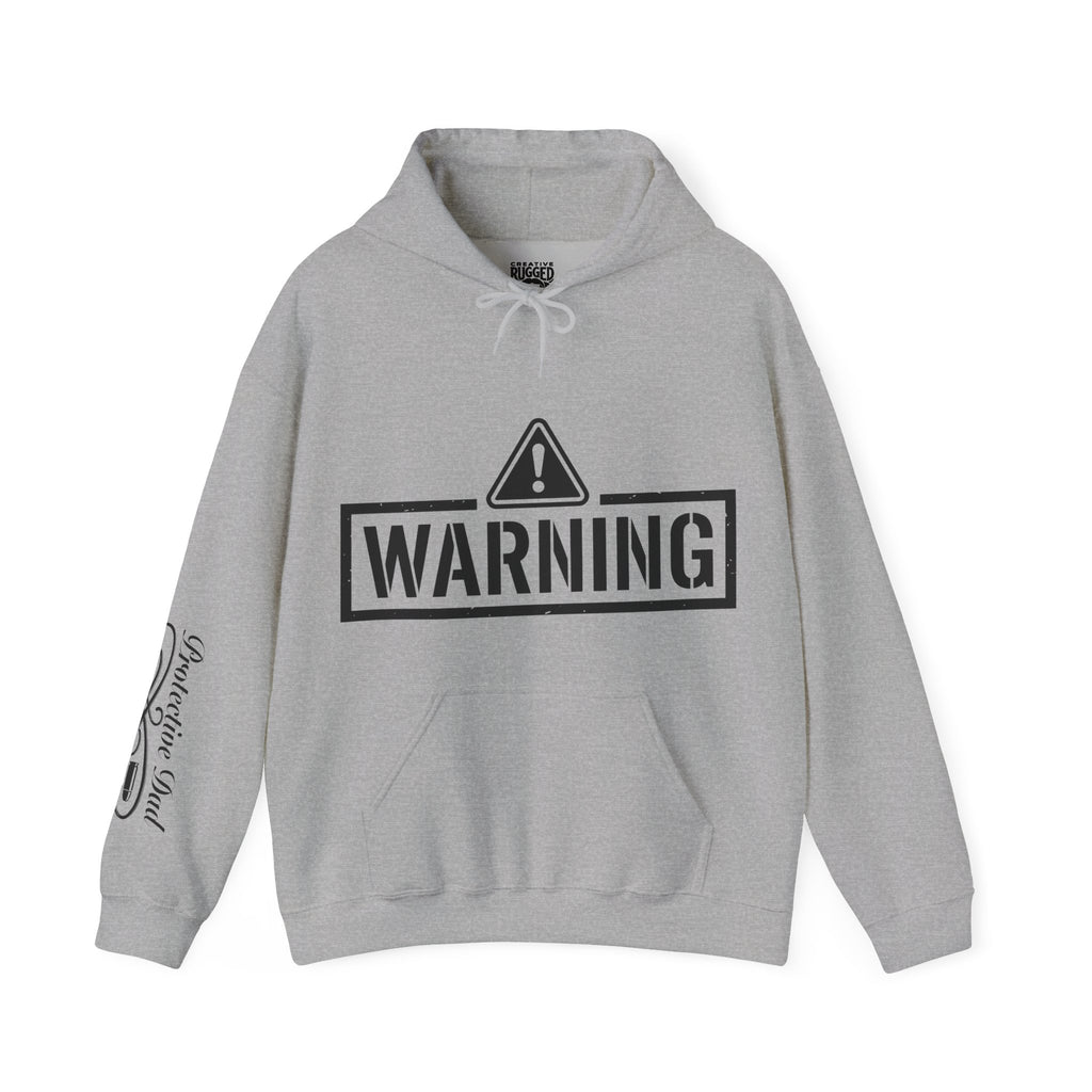 Protective Dad-Sawed Off Shotguns Hoodie | Here’s Your Warning | Black Font
