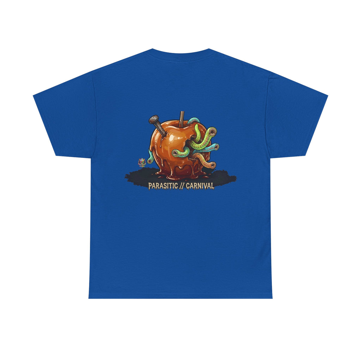 Skullcream Carnival Caramel Apple - Spooky Candy Apple Graphic T-Shirt