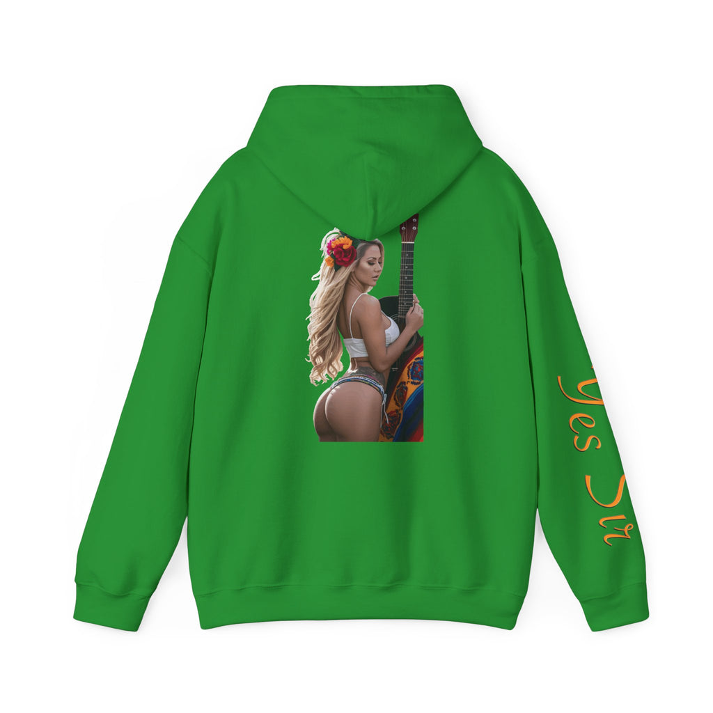 Pretty Flowers Yes Sir Hoodie | Parental Advisory  for the Bearded