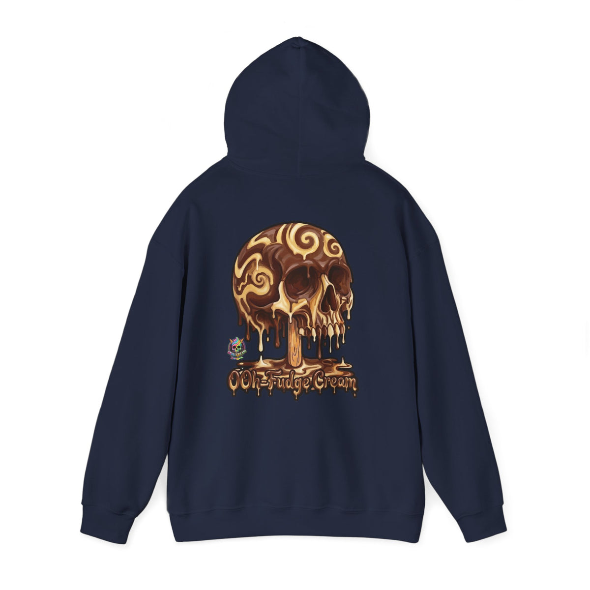 Skullcream-Ooh-Fudge Cream Hoodie | Dripping Skull Graphic