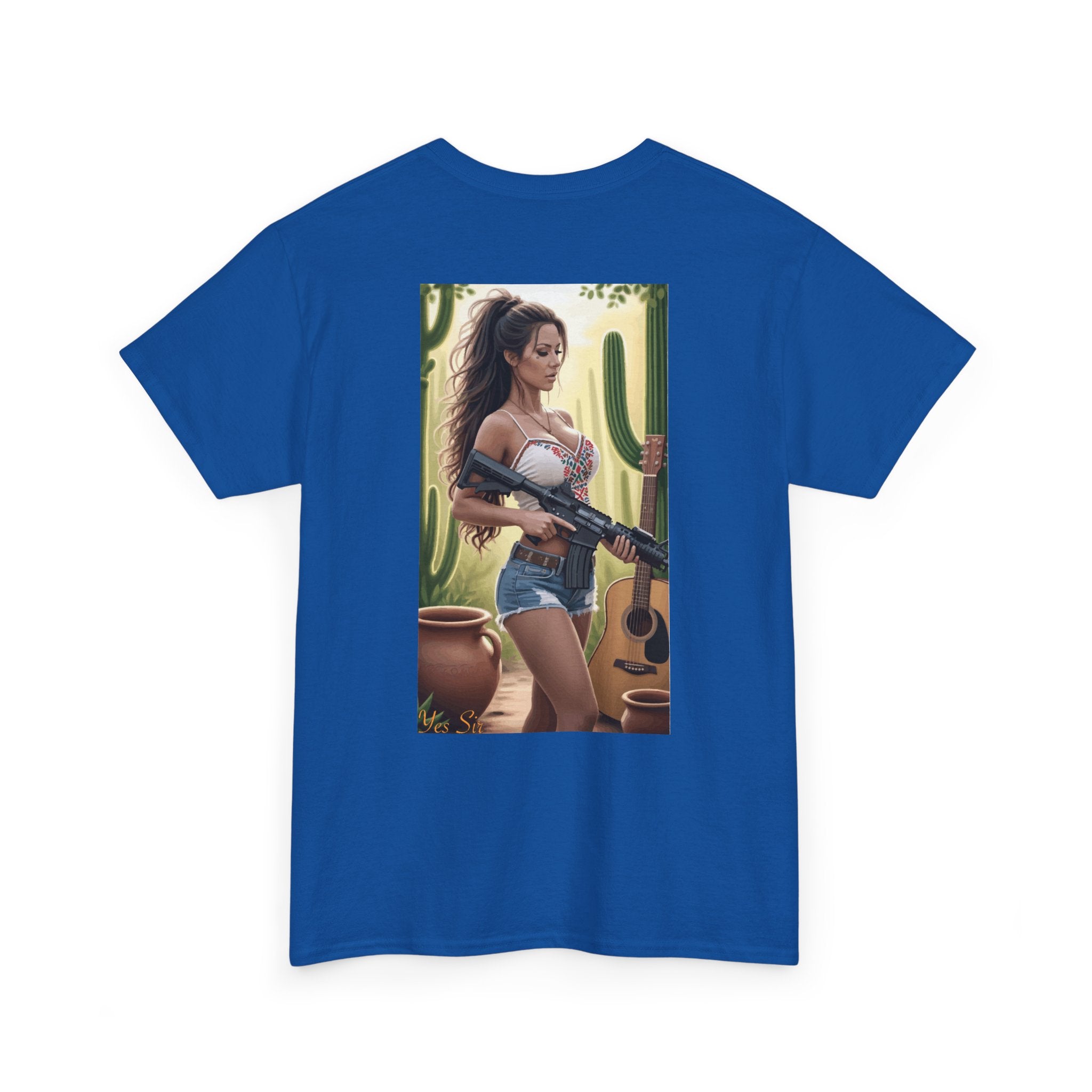 Nice Guitar-Yes Sir T-Shirt | Parental Advisory for the Bearded