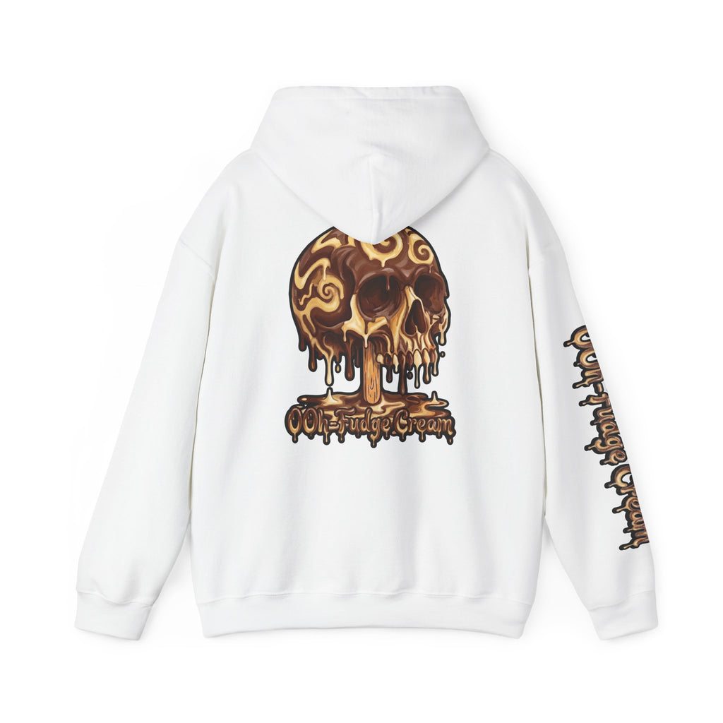 Skullcream-Ooh-Fudge Cream Hoodie | Dripping Skull Graphic