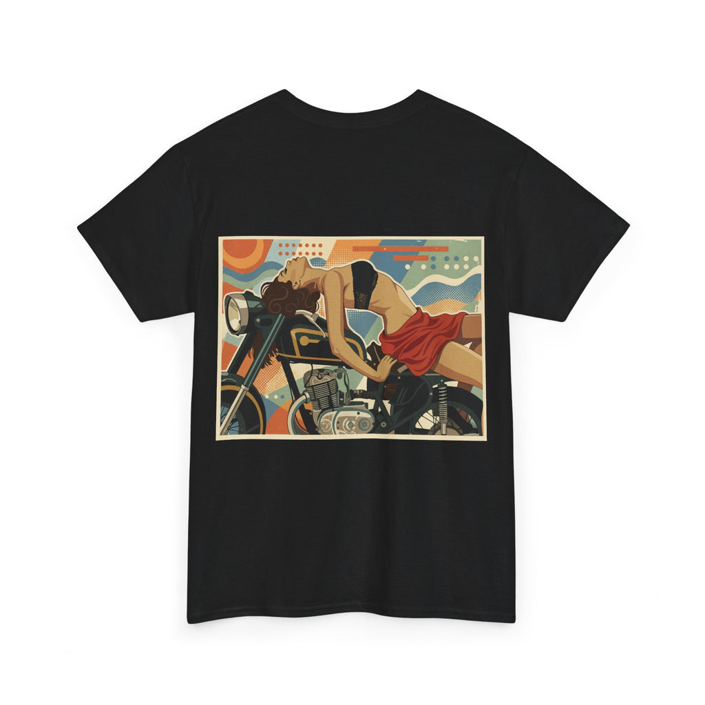 Good Girl-Pin Up Biker T-Shirt | Parental Advisory  for the Bearded