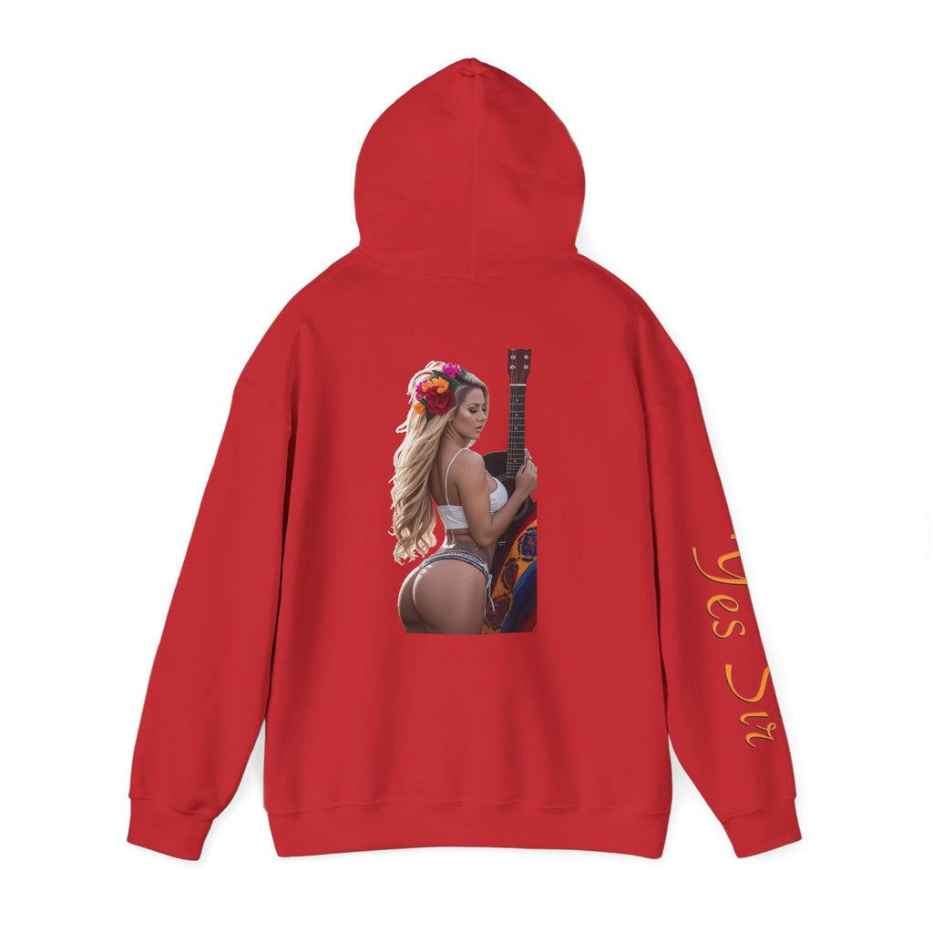 Pretty Flowers Yes Sir Hoodie | Parental Advisory  for the Bearded