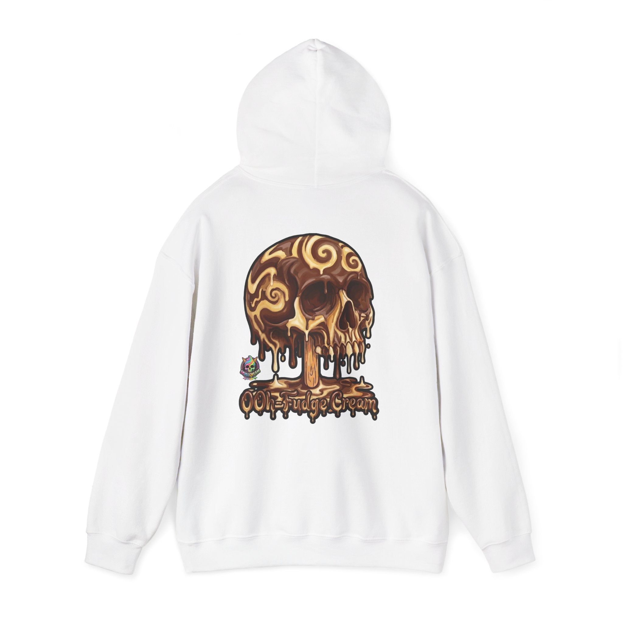 Skullcream-Ooh-Fudge Cream Hoodie | Dripping Skull Graphic