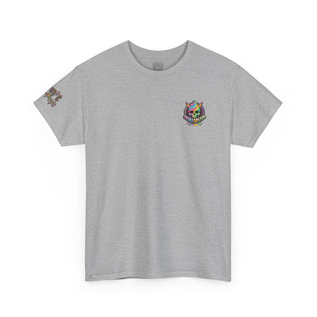 Skullcream-Don’t Push-Pops T-Shirt | Colorful Drip Graphic Tee