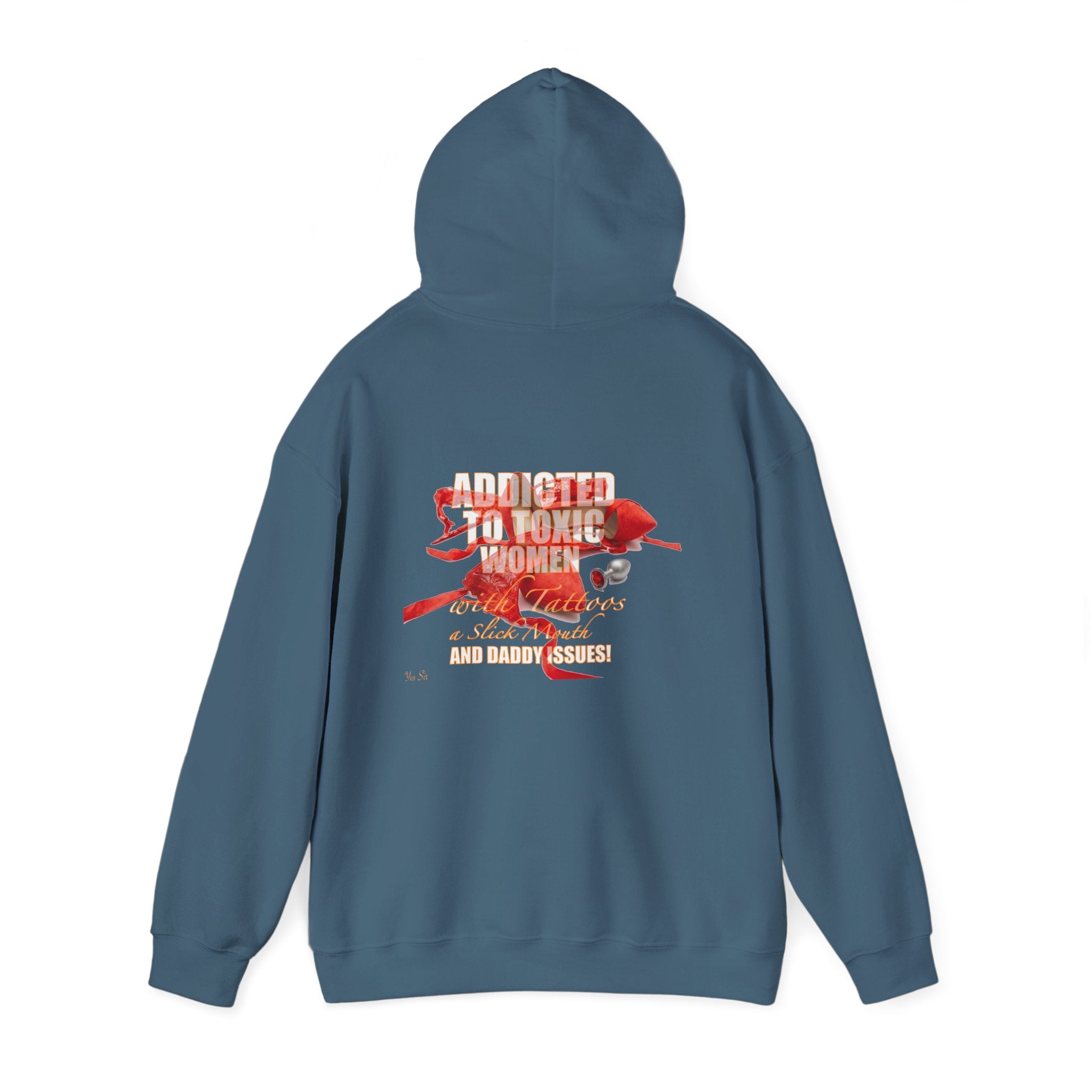 Addicted | Yes Sir Hoodie | Recovering Addict Graphic Hoodie