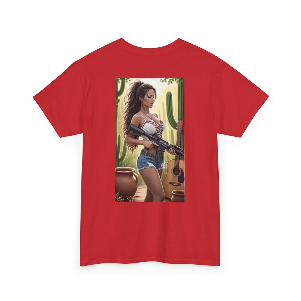 Nice Guitar-Yes Sir T-Shirt | Parental Advisory for the Bearded