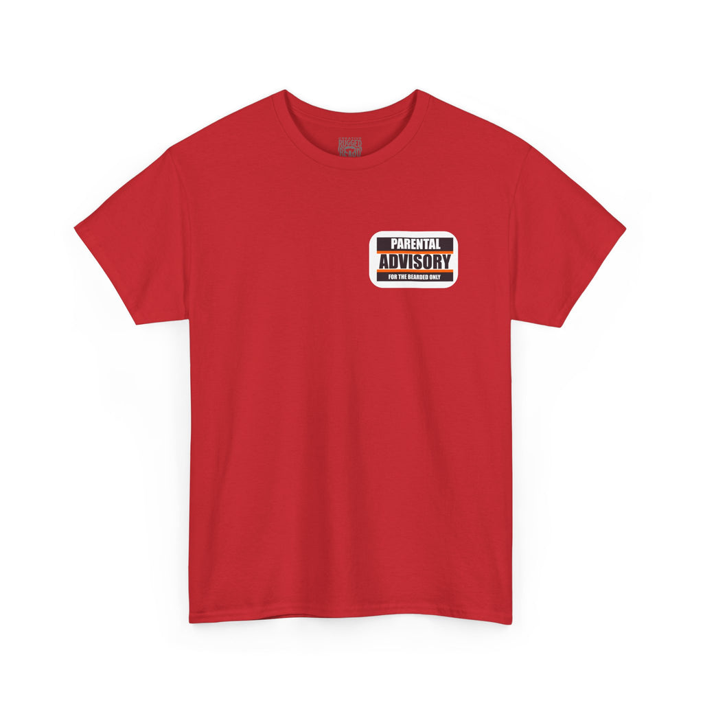 Yes Sir-Pin Up Biker T-Shirt | Parental Advisory  for the Bearded