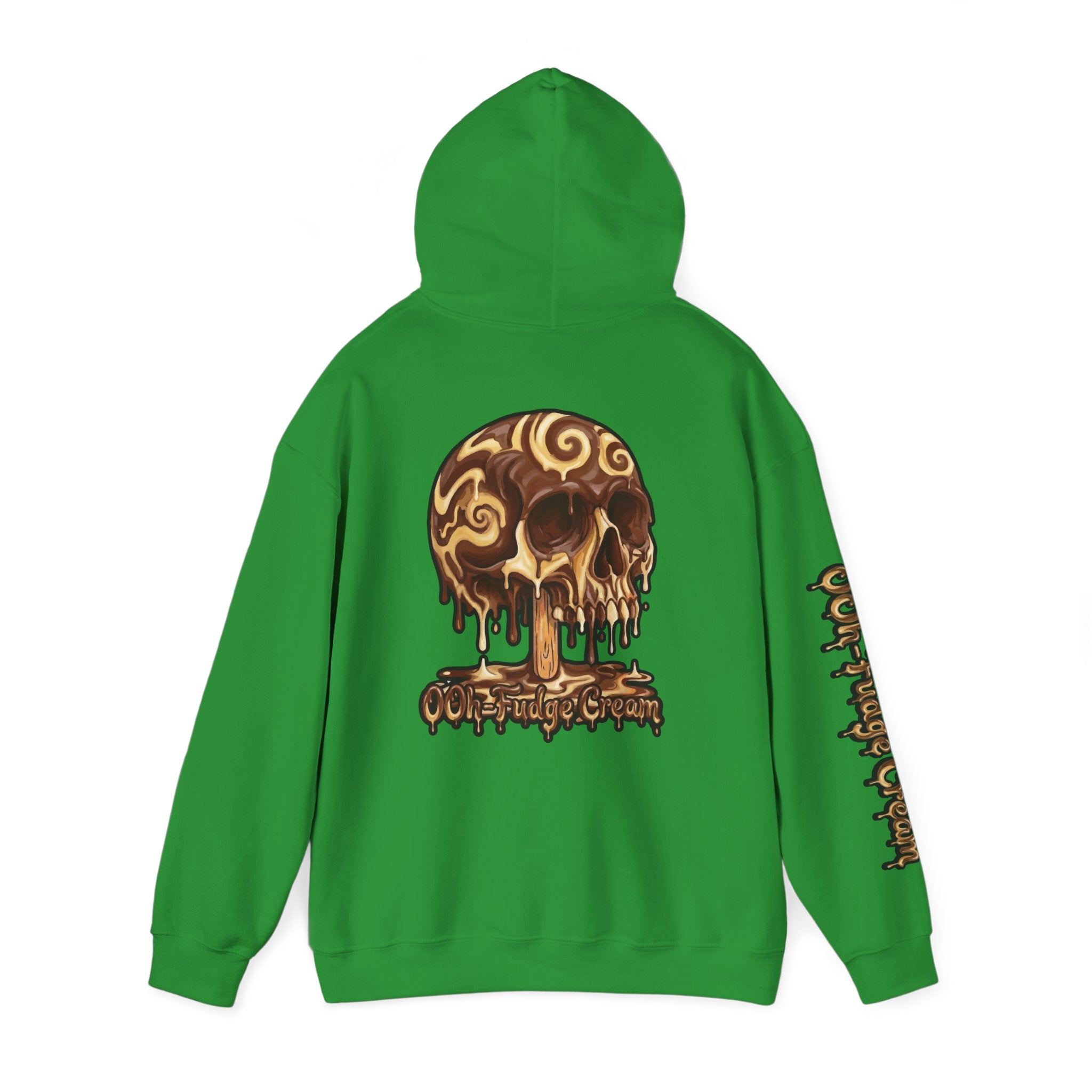 Skullcream-Ooh-Fudge Cream Hoodie | Dripping Skull Graphic