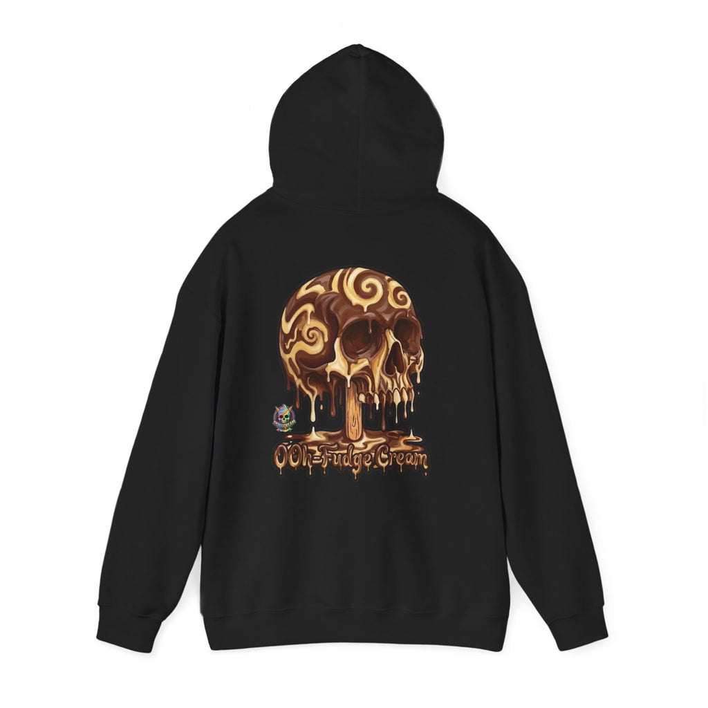 Skullcream-Ooh-Fudge Cream Hoodie | Dripping Skull Graphic