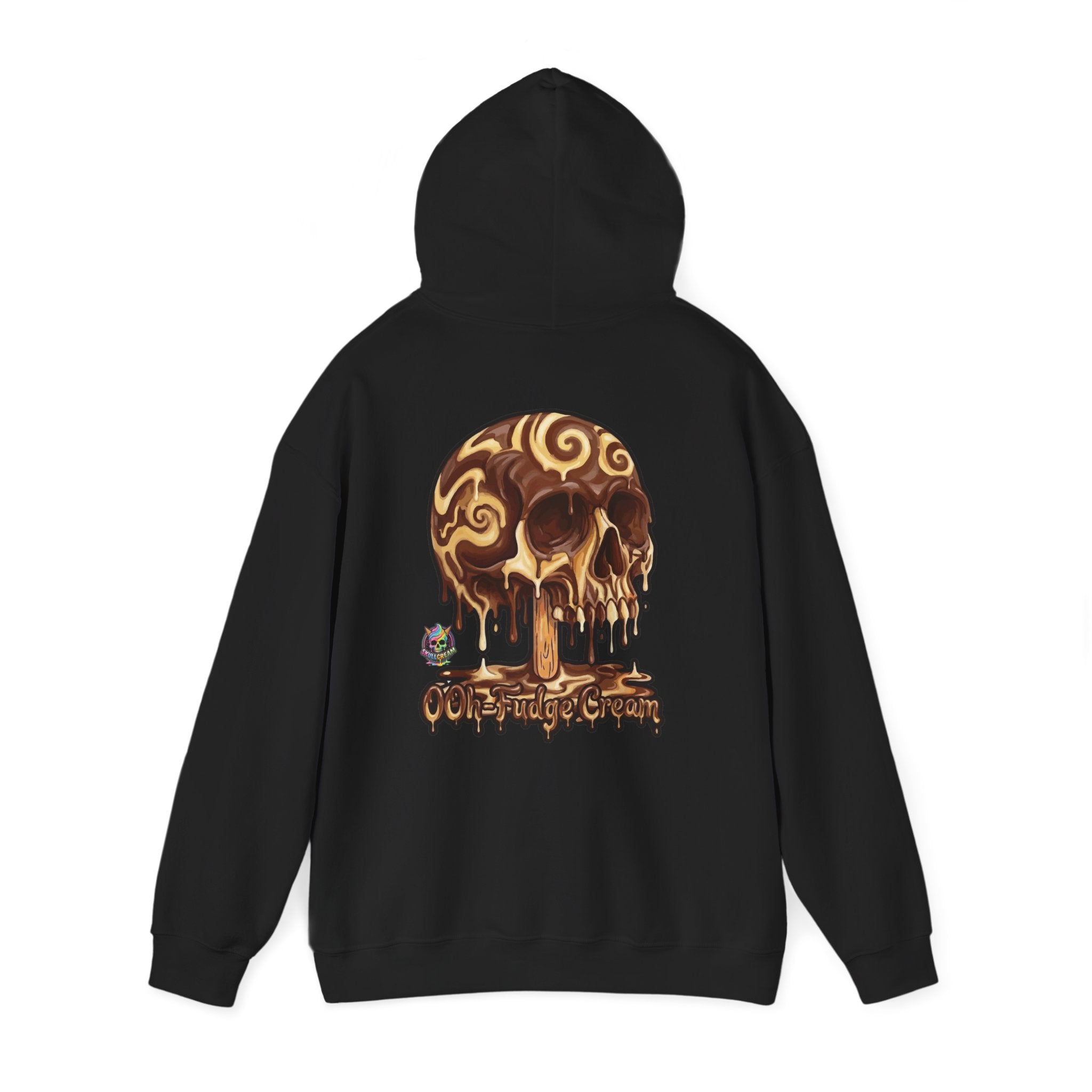 Skullcream-Ooh-Fudge Cream Hoodie | Dripping Skull Graphic