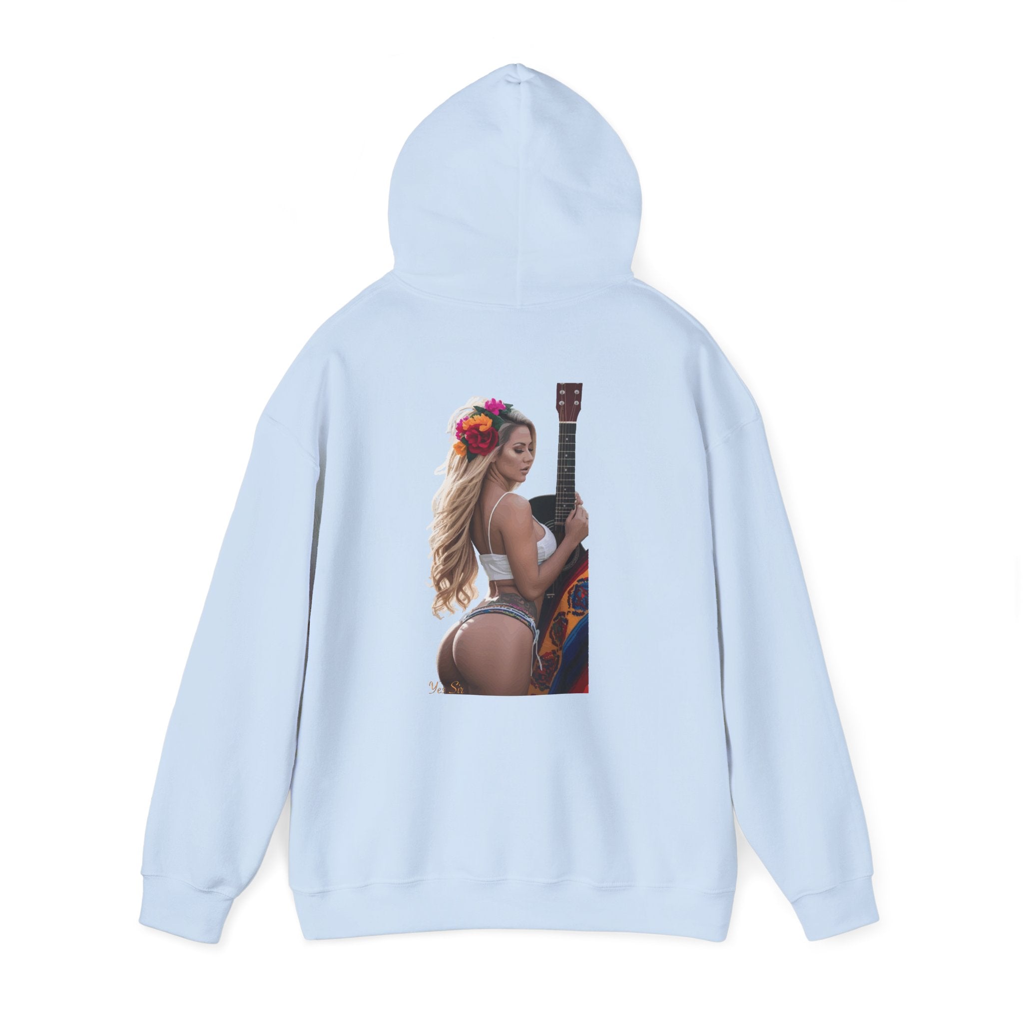Pretty Flowers Yes Sir Hoodie | Parental Advisory  for the Bearded