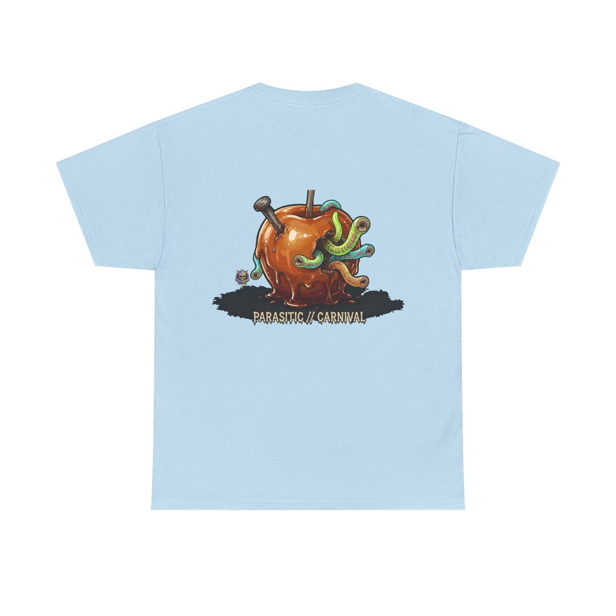 Skullcream Carnival Caramel Apple - Spooky Candy Apple Graphic T-Shirt