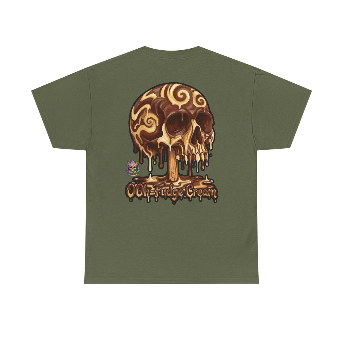 Skullcream-Ooh-Fudge Cream T-Shirt | Colorful Drip Graphic Tee