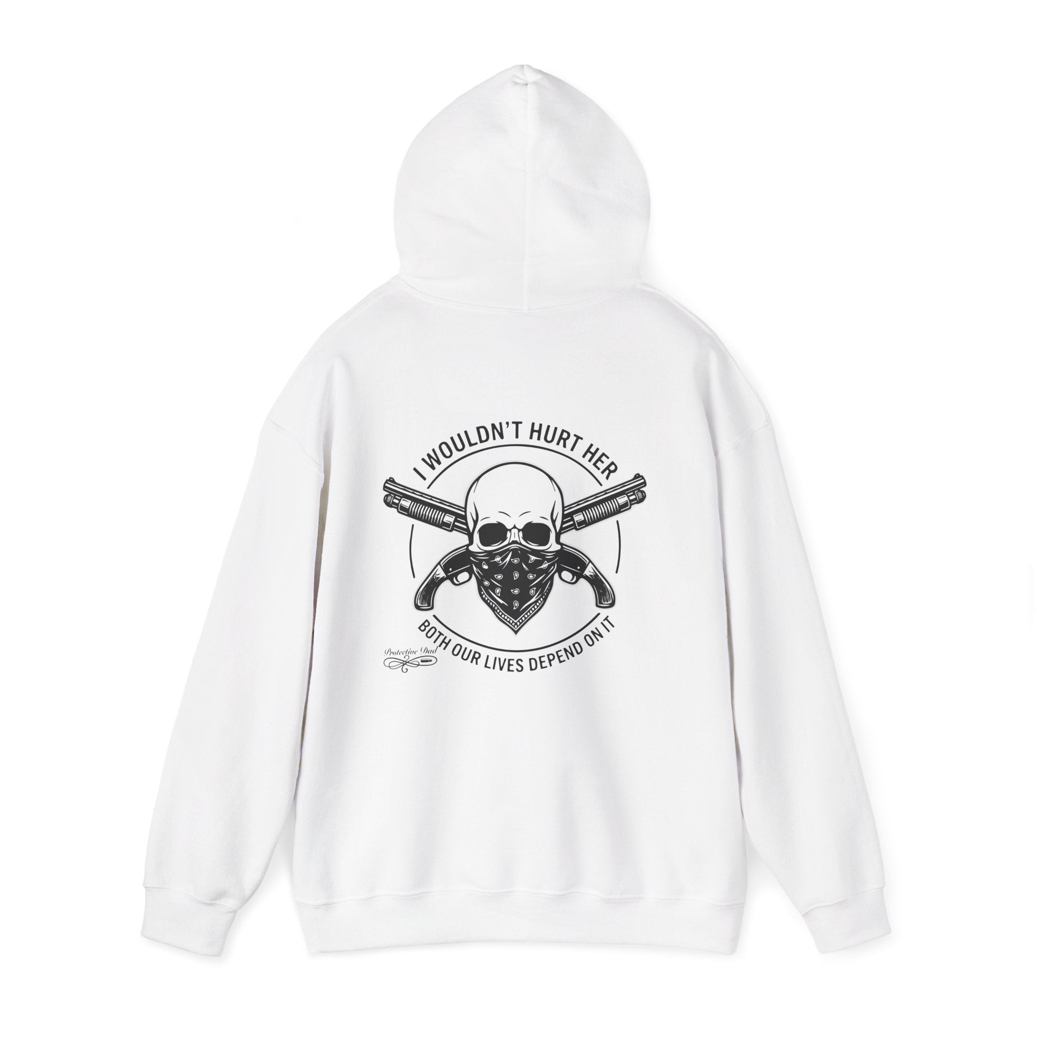 Protective Dad Sawed Off Shotguns - Hoodie | Here’s Your Warning