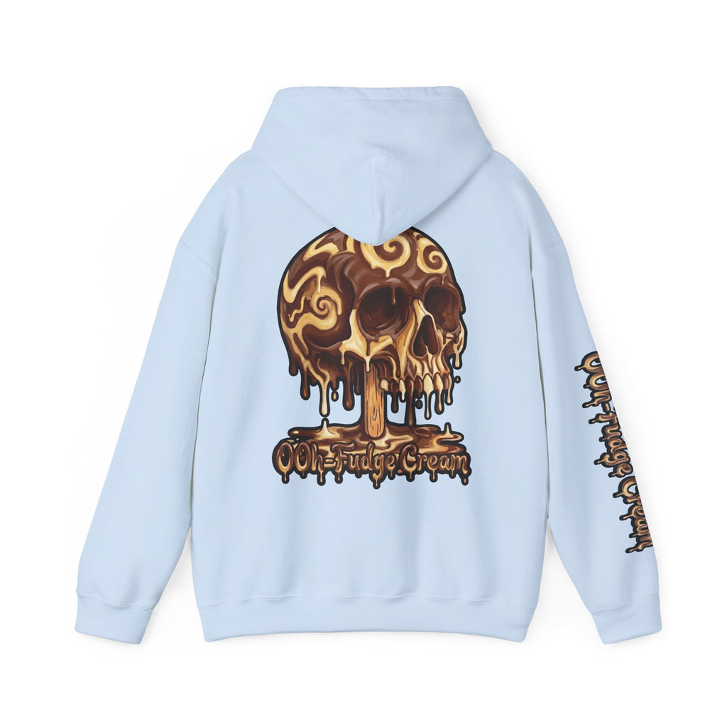 Skullcream-Ooh-Fudge Cream Hoodie | Dripping Skull Graphic