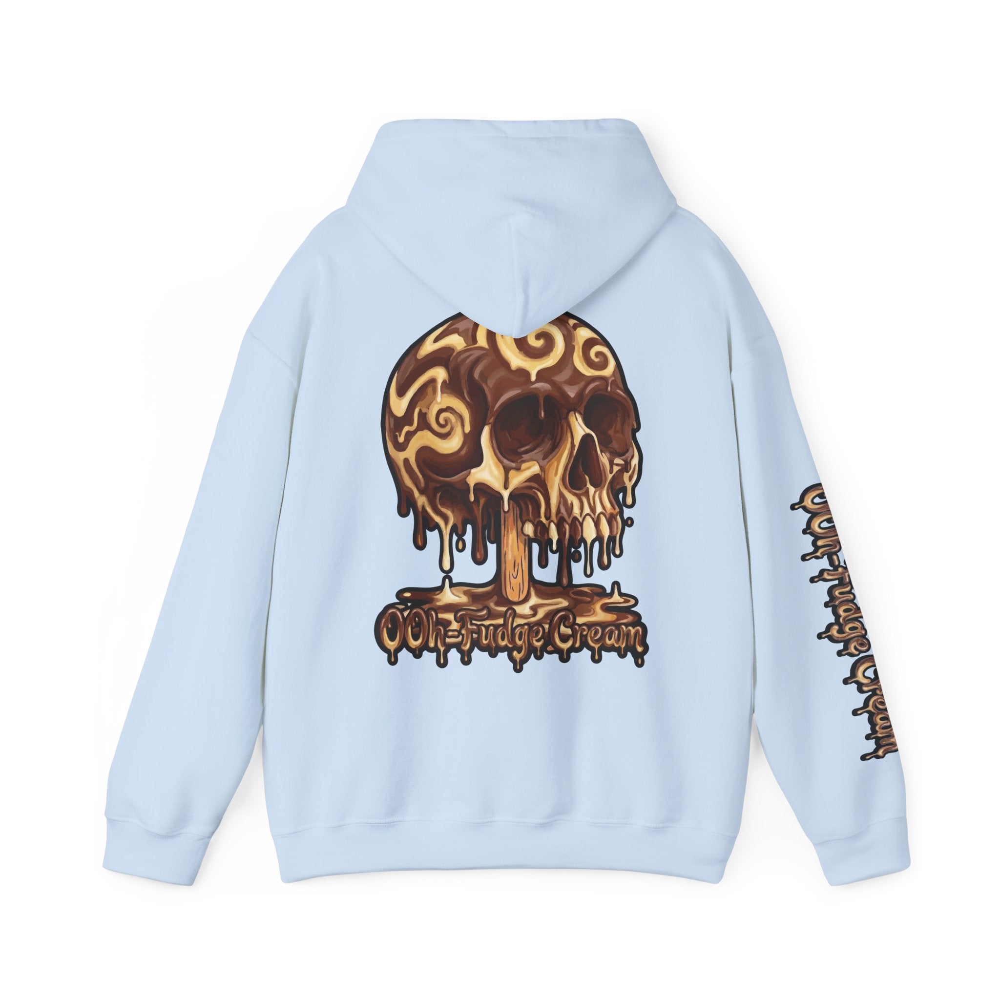 Skullcream-Ooh-Fudge Cream Hoodie | Dripping Skull Graphic