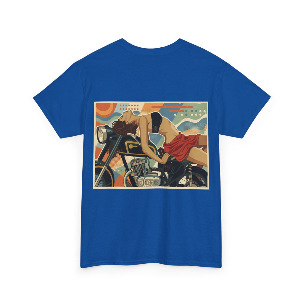 Good Girl-Pin Up Biker T-Shirt | Parental Advisory  for the Bearded