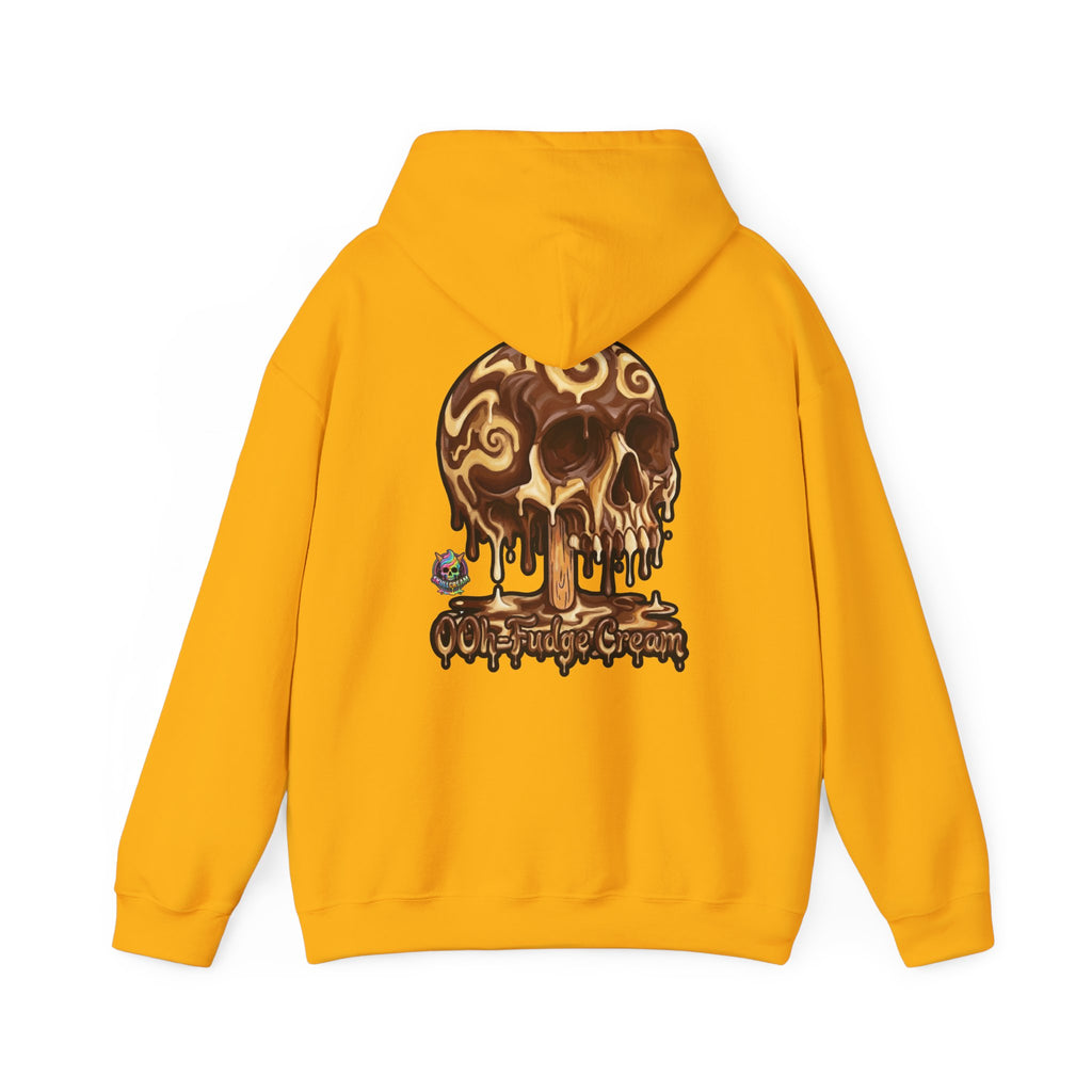 Skullcream-Ooh-Fudge Cream Hoodie | Dripping Skull Graphic