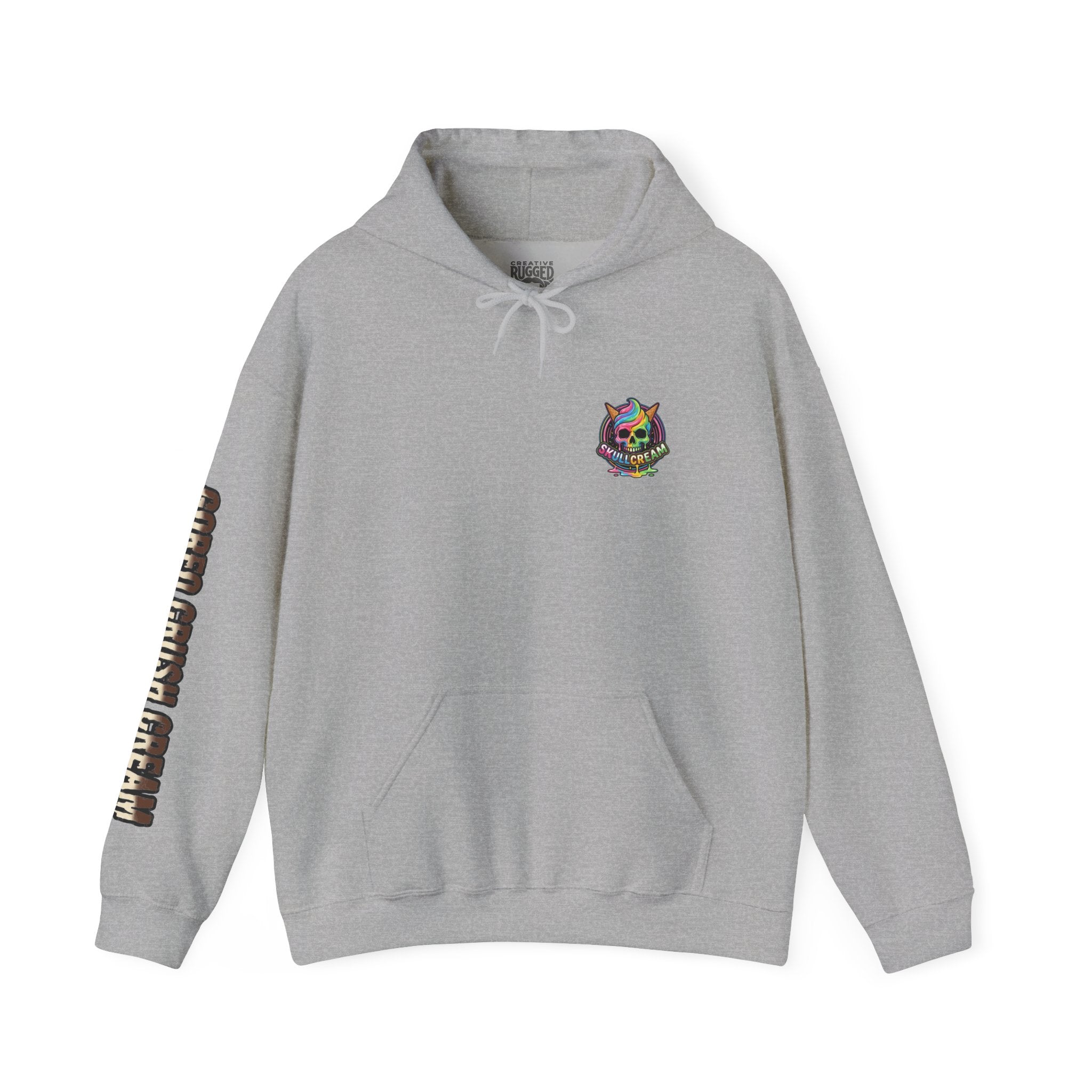 Skullcream-Goreo Crush Cream Hoodie | Dripping Skull Graphic