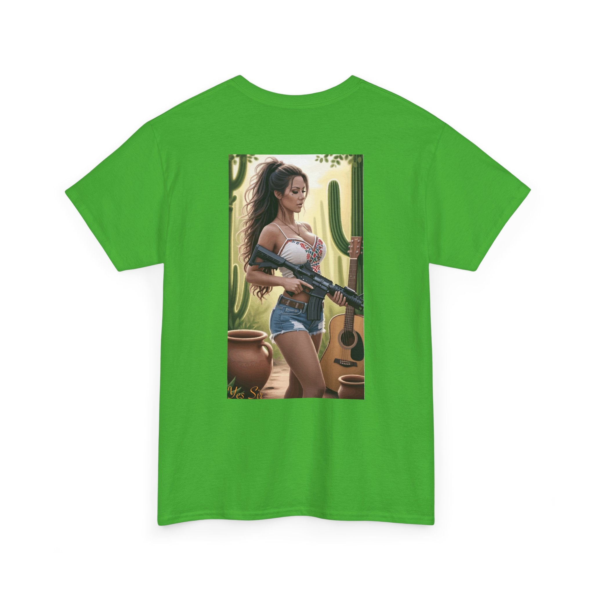 Nice Guitar-Yes Sir T-Shirt | Parental Advisory for the Bearded