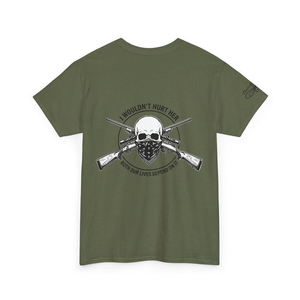 Protective Dad Rifles T-Shirt | Here’s Your Warning