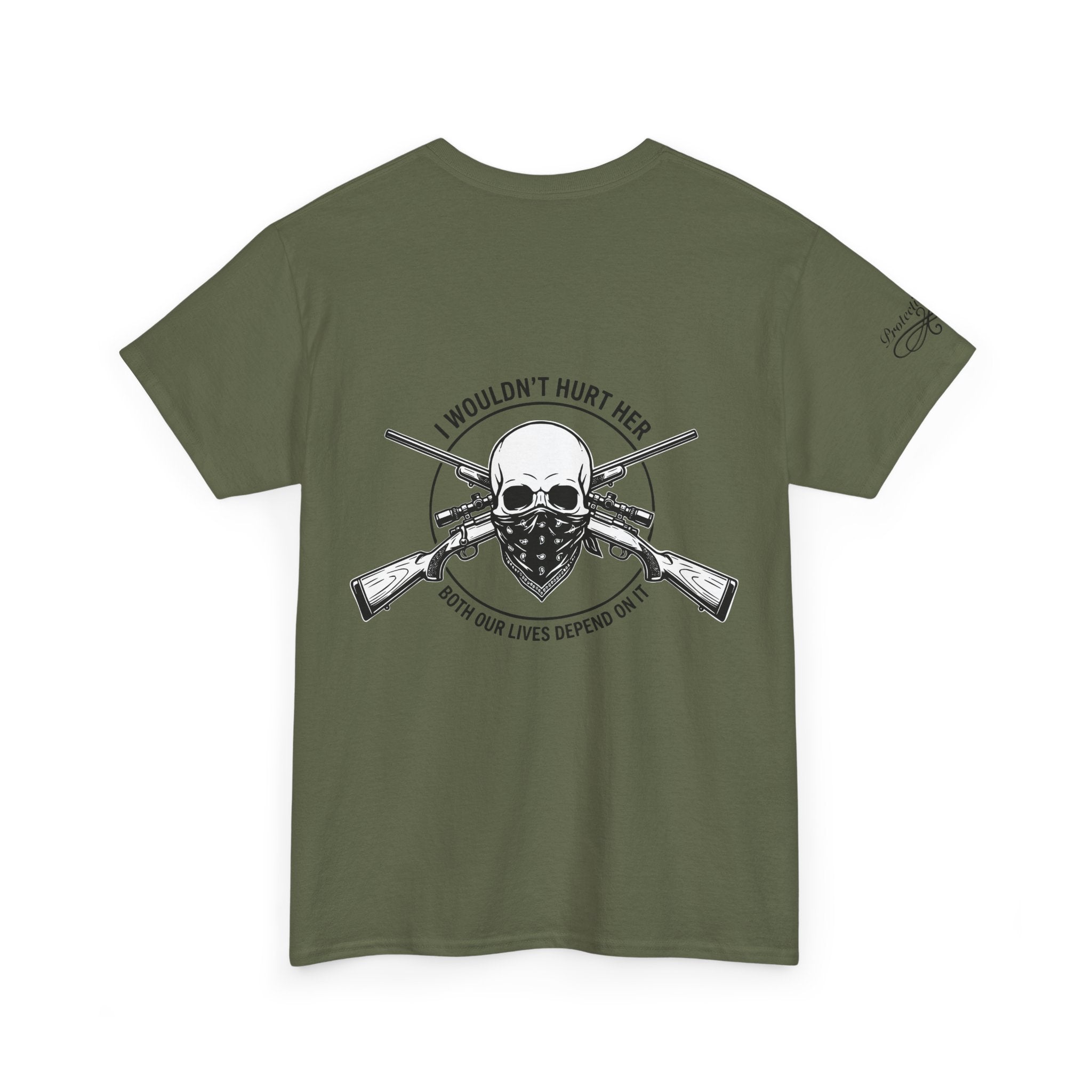 Protective Dad Rifles T-Shirt | Here’s Your Warning