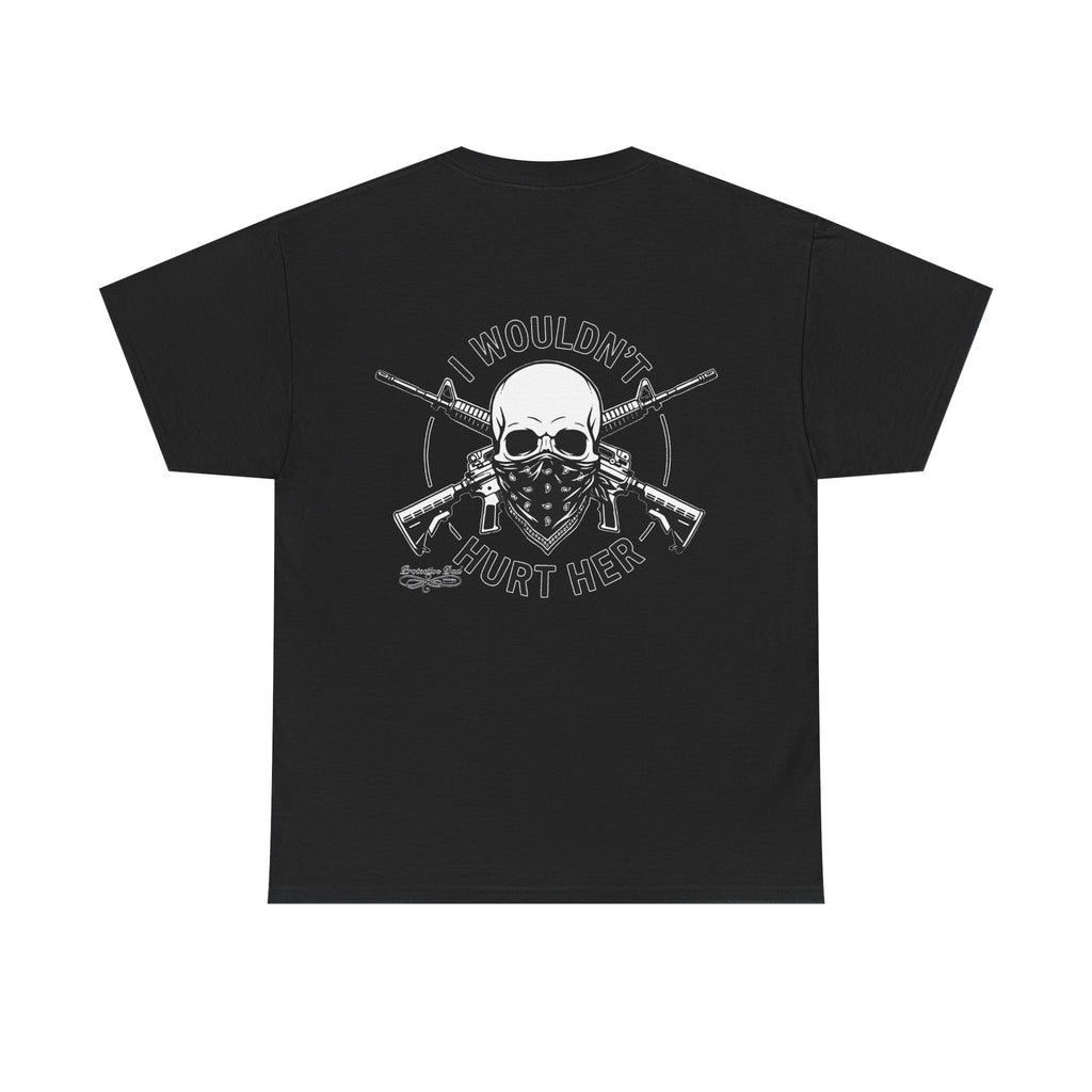 Protective Dad Assault Rifles T-Shirt | Here’s Your Warning