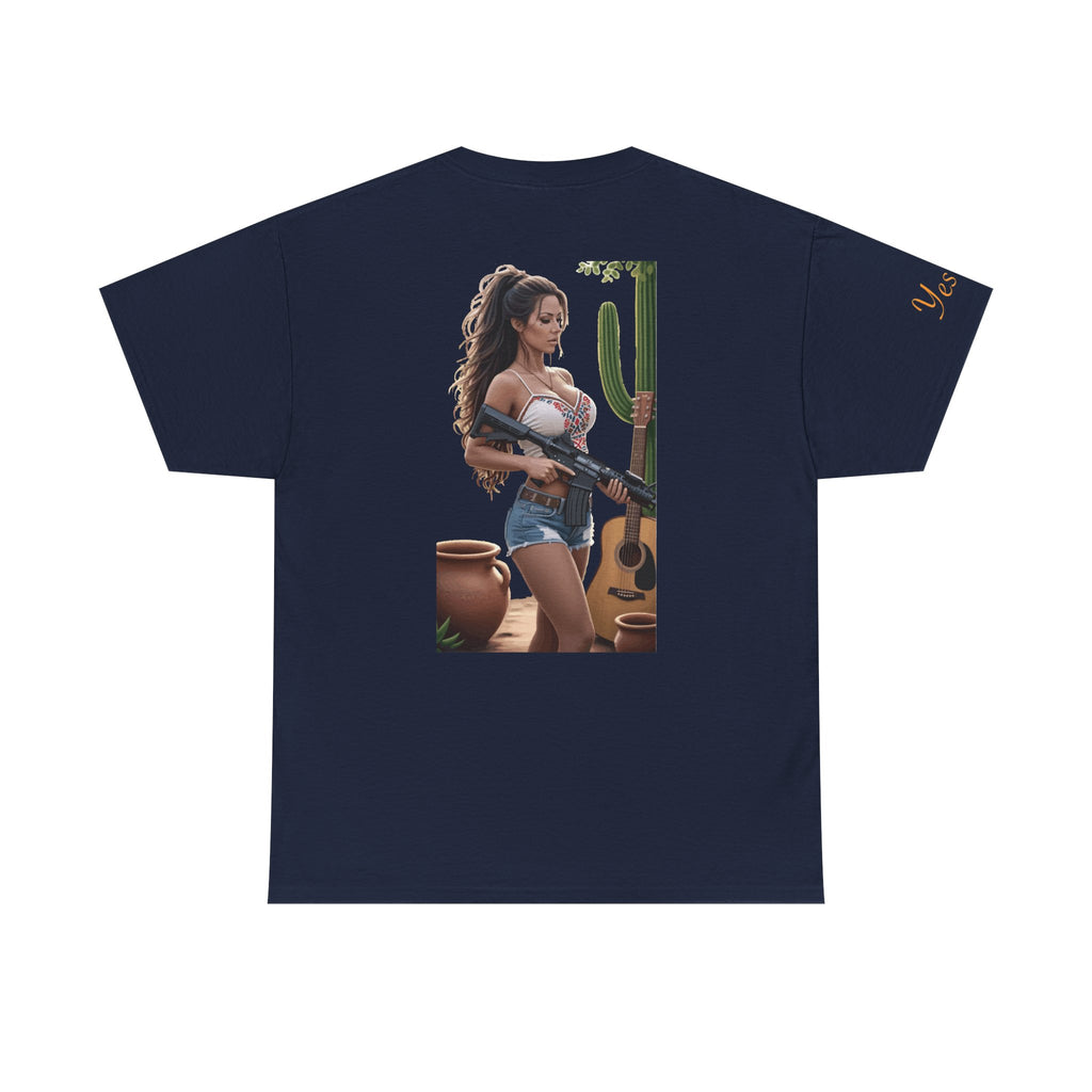 Nice Guitar-Yes Sir T-Shirt | Parental Advisory for the Bearded