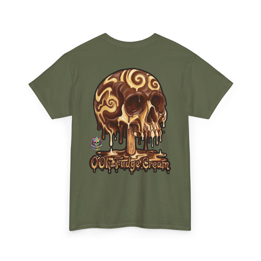 Skullcream-Ooh-Fudge Cream T-Shirt | Colorful Drip Graphic Tee