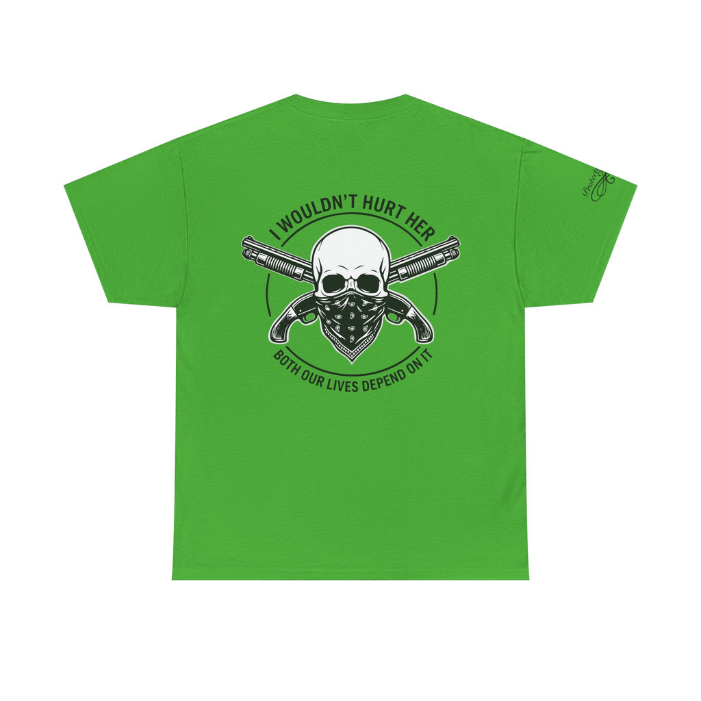 Protective Dad Sawed Off Shotguns T-Shirt | Here’s Your Warning