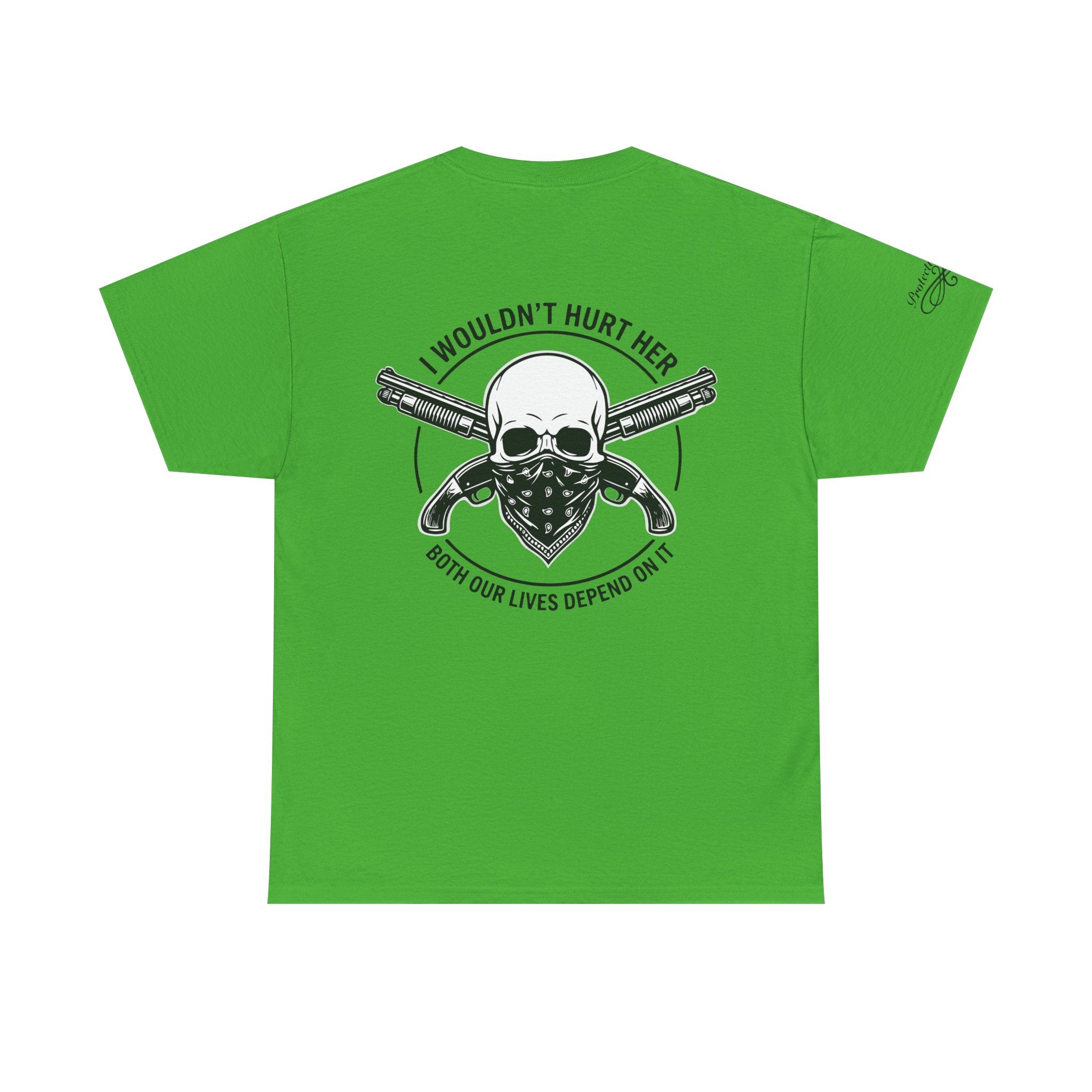 Protective Dad Sawed Off Shotguns T-Shirt | Here’s Your Warning
