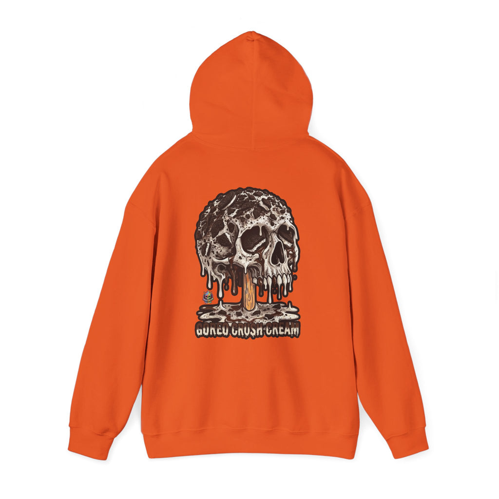 Skullcream-Goreo Crush Cream Hoodie | Dripping Skull Graphic
