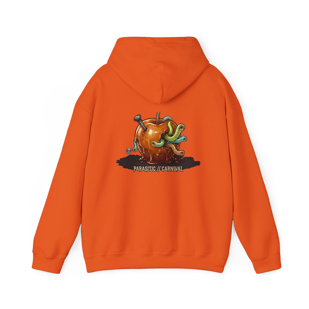 Skullcream Creepy Candy Apple Hoodie — 'Parasitic Carnival' Graphic Pullover