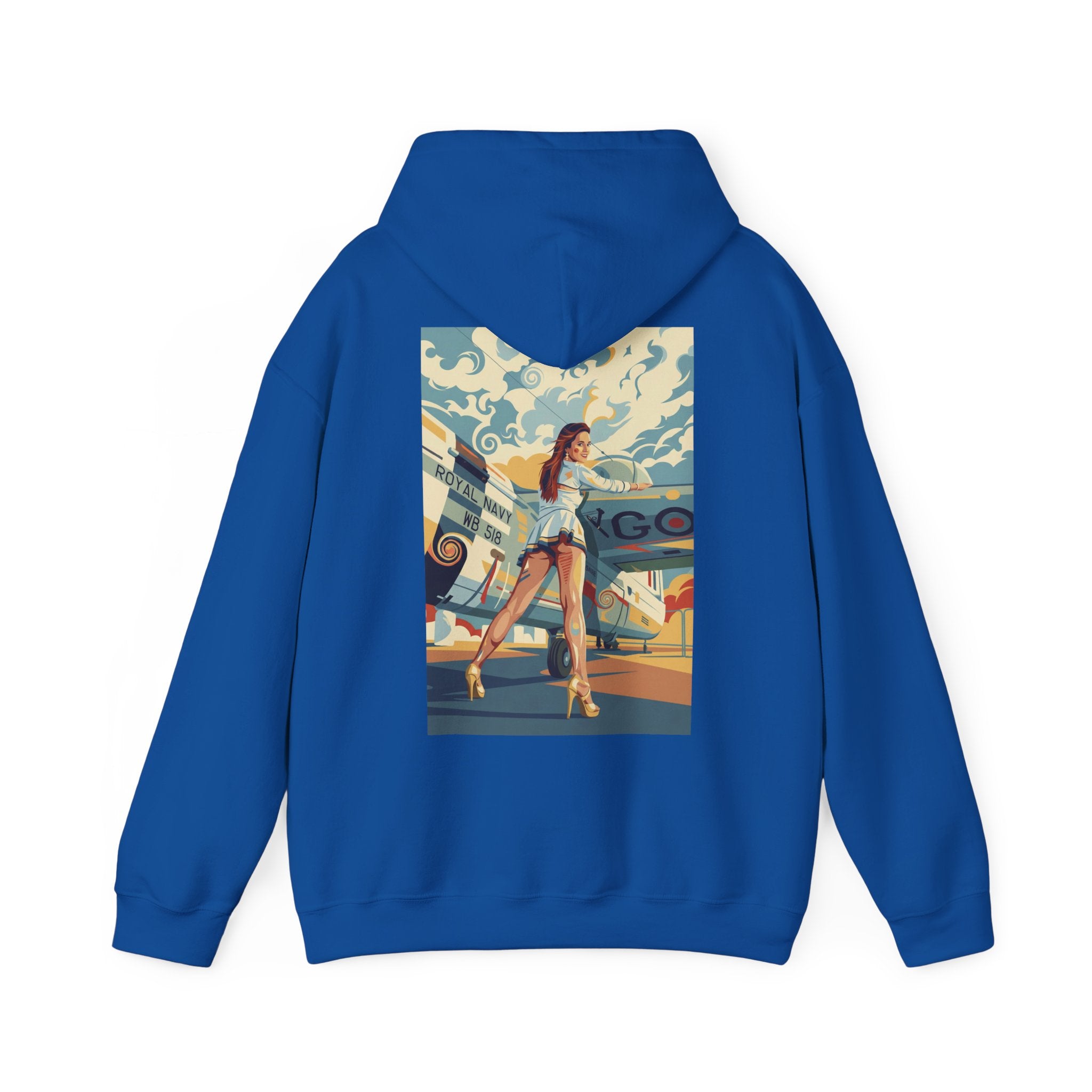 Good Girls-Pin Up Stewardess Hoodie | Parental Advisory  for the Bearded