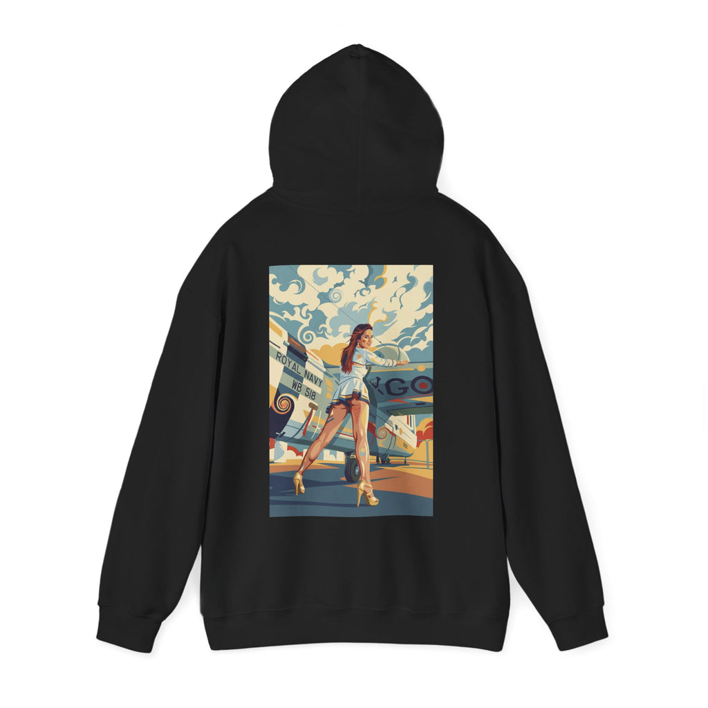 Good Girls-Pin Up Stewardess Hoodie | Parental Advisory  for the Bearded