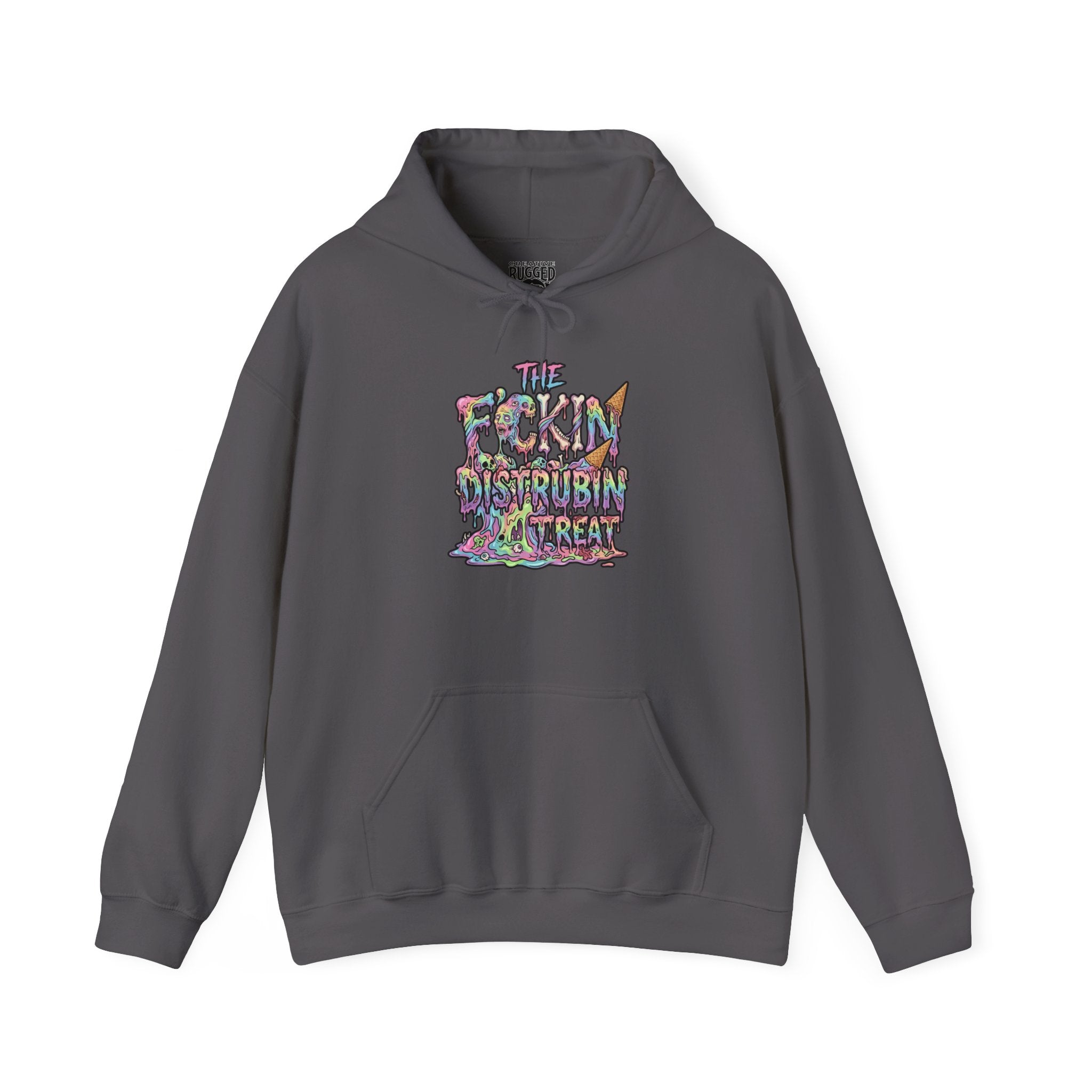 Skullcream-Ooh-Fudge Cream Hoodie | Dripping Skull Graphic