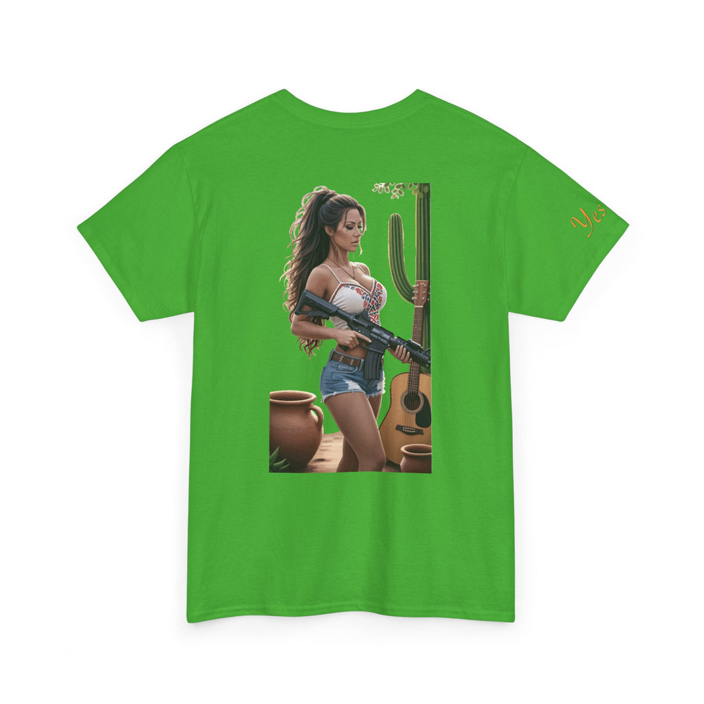 Nice Guitar-Yes Sir T-Shirt | Parental Advisory for the Bearded